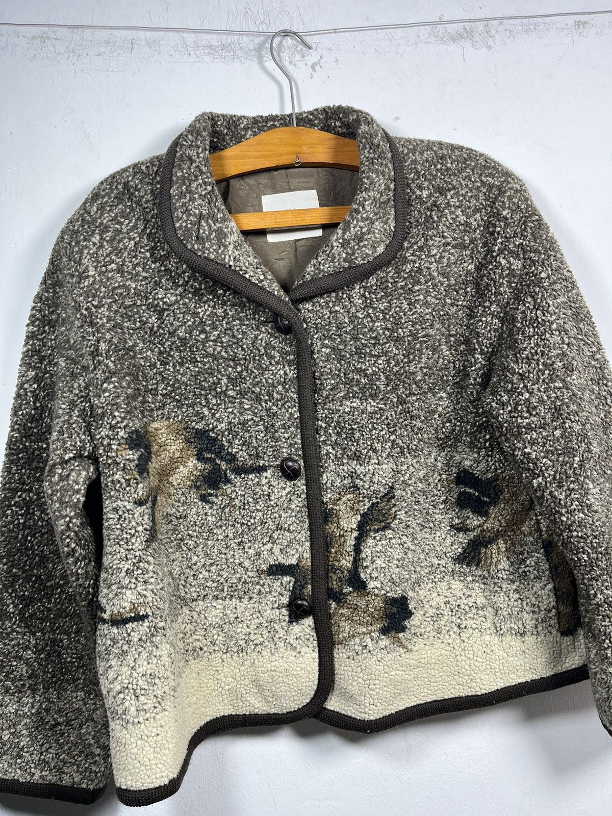 Vintage Vintage Fleece Goose Design Size US M / EU 48-50 / 2 - 2 Thumbnail