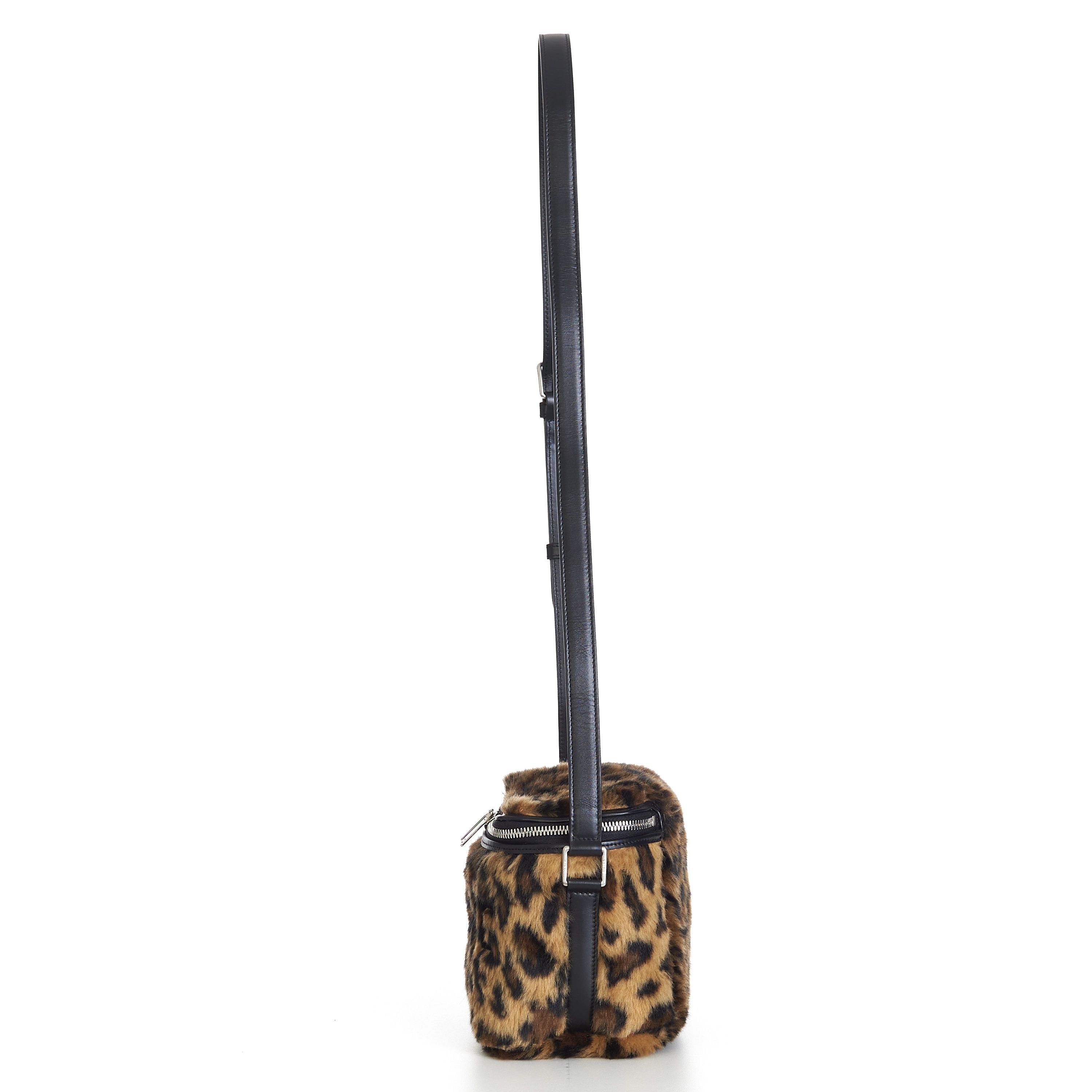 Celine Box Bag In Fluffy Leopard Textile With Celine Print Size ONE SIZE - 3 Thumbnail