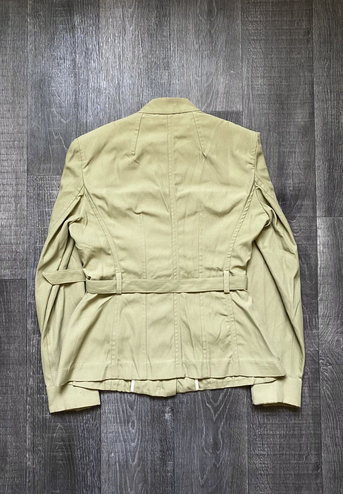 Mandelli Women’s Enrico Mandelli Pistachio Green Pocket Blazer Jacket Size L / US 10 / IT 46 - 9 Thumbnail