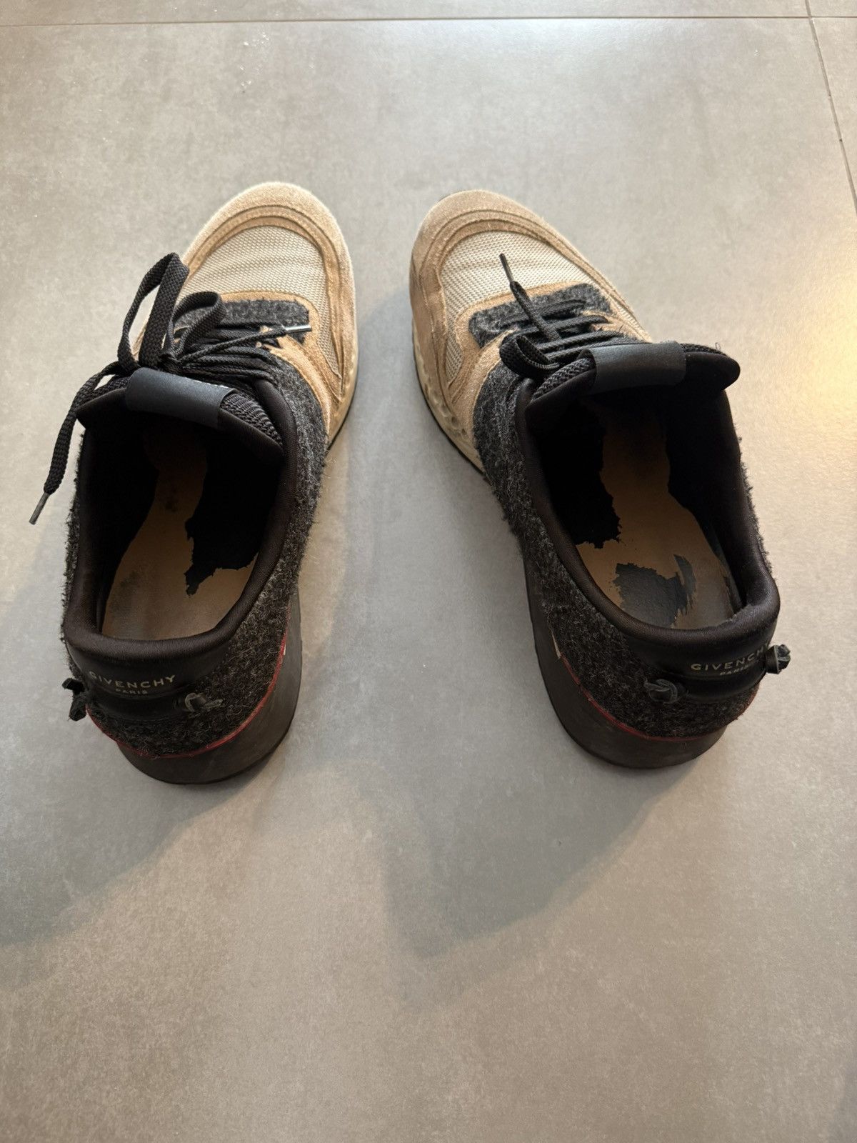 Givenchy Givenchy beige/ black sneakers Size US 11 / EU 44 - 6 Thumbnail