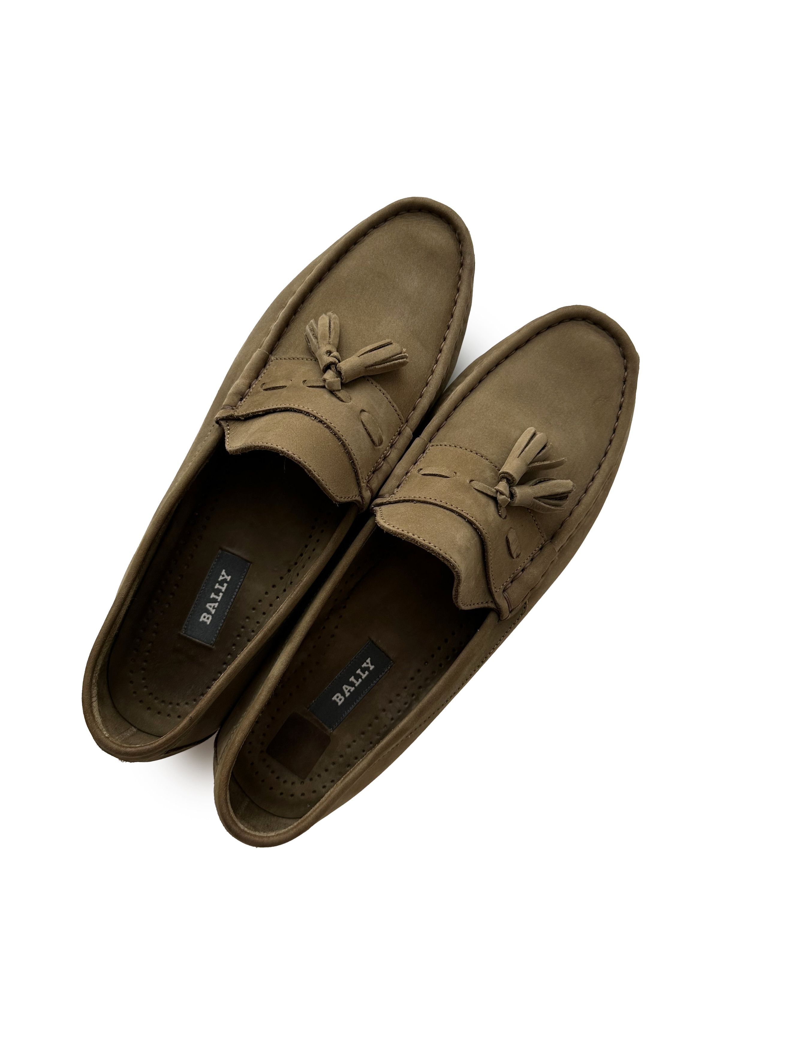 Bally Bally nubuck olive tassel loafer shoes Size US 10 / EU 43 - 2 Thumbnail