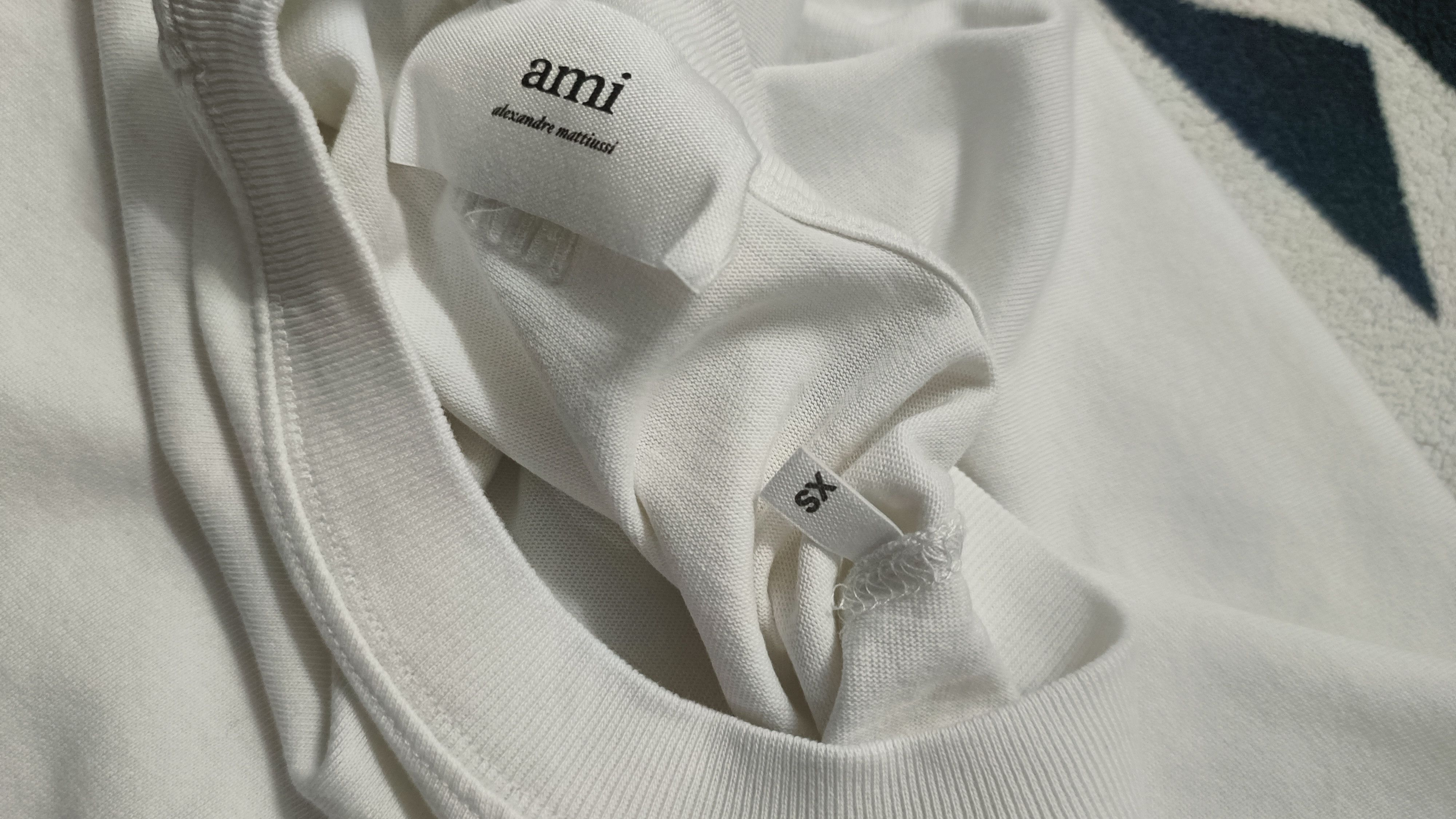 AMI 🔥🔥 Ami De Coeur Boxy White Tee Size US XS / EU 42 / 0 - 5 Thumbnail