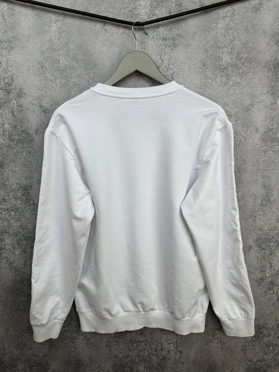 Moschino Moschino Crew Neck Sweatshirt White Logo Tape Stripe Sleeves Size US M / EU 48-50 / 2 - 2 Thumbnail