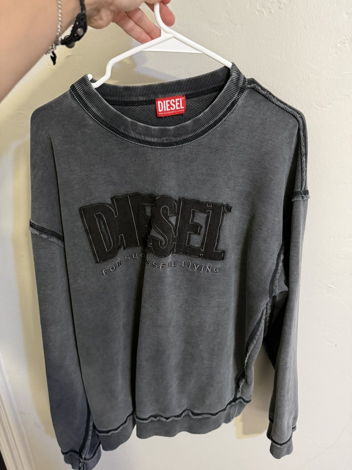 Diesel Size S Diesel S-Boxt-Raw-V1 sweatshirt Size US S / EU 44-46 / 1 - 1 Thumbnail