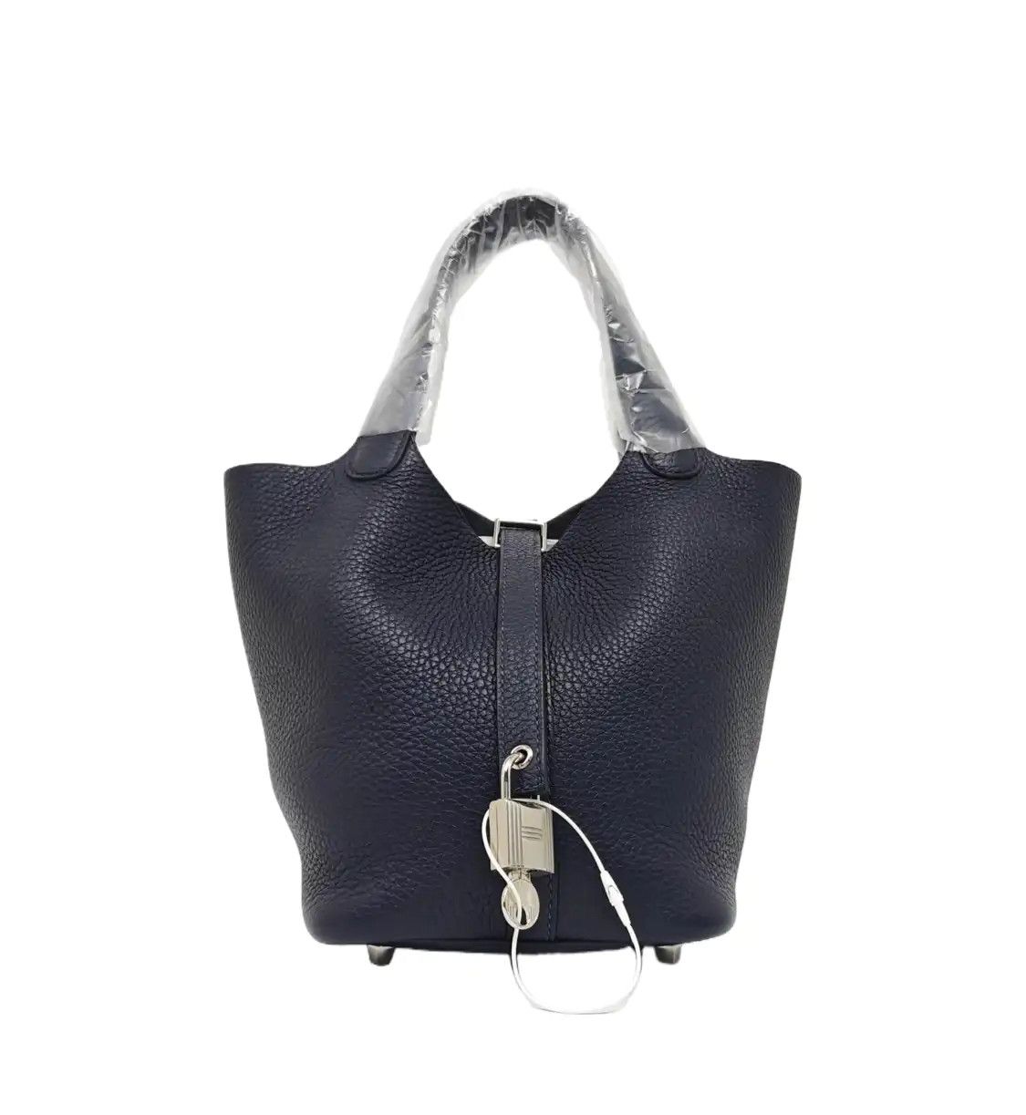Hermes Hermes Picotin Lock 18 gem blue Clemence cowhide leather picotin handbag silver Size ONE SIZE - 1 Thumbnail