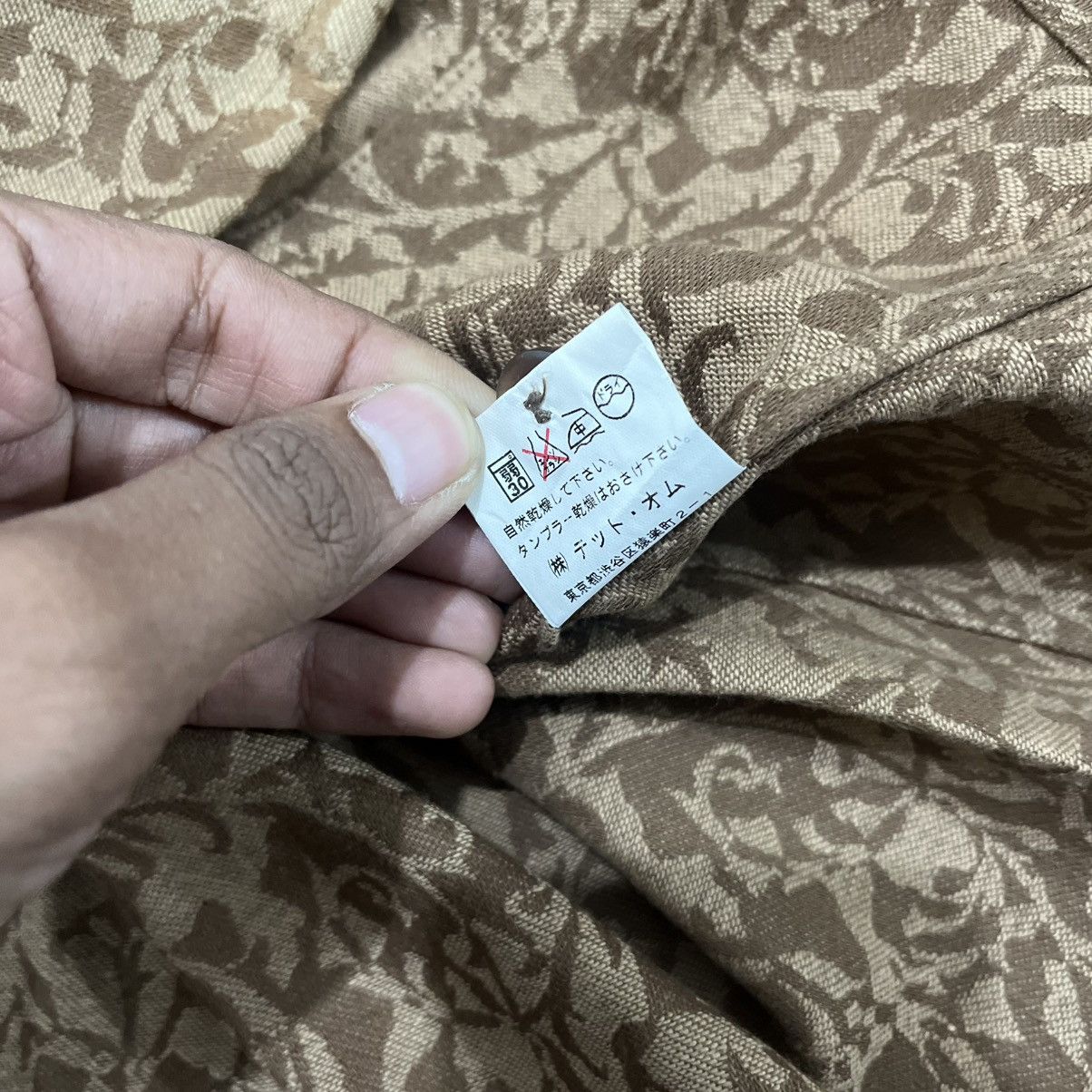 Issey Miyake × Japanese Brand × Tete Homme 1990s Tete Homme Issey Miyake Double Pocket Florals Shirt Size US M / EU 48-50 / 2 - 10 Thumbnail