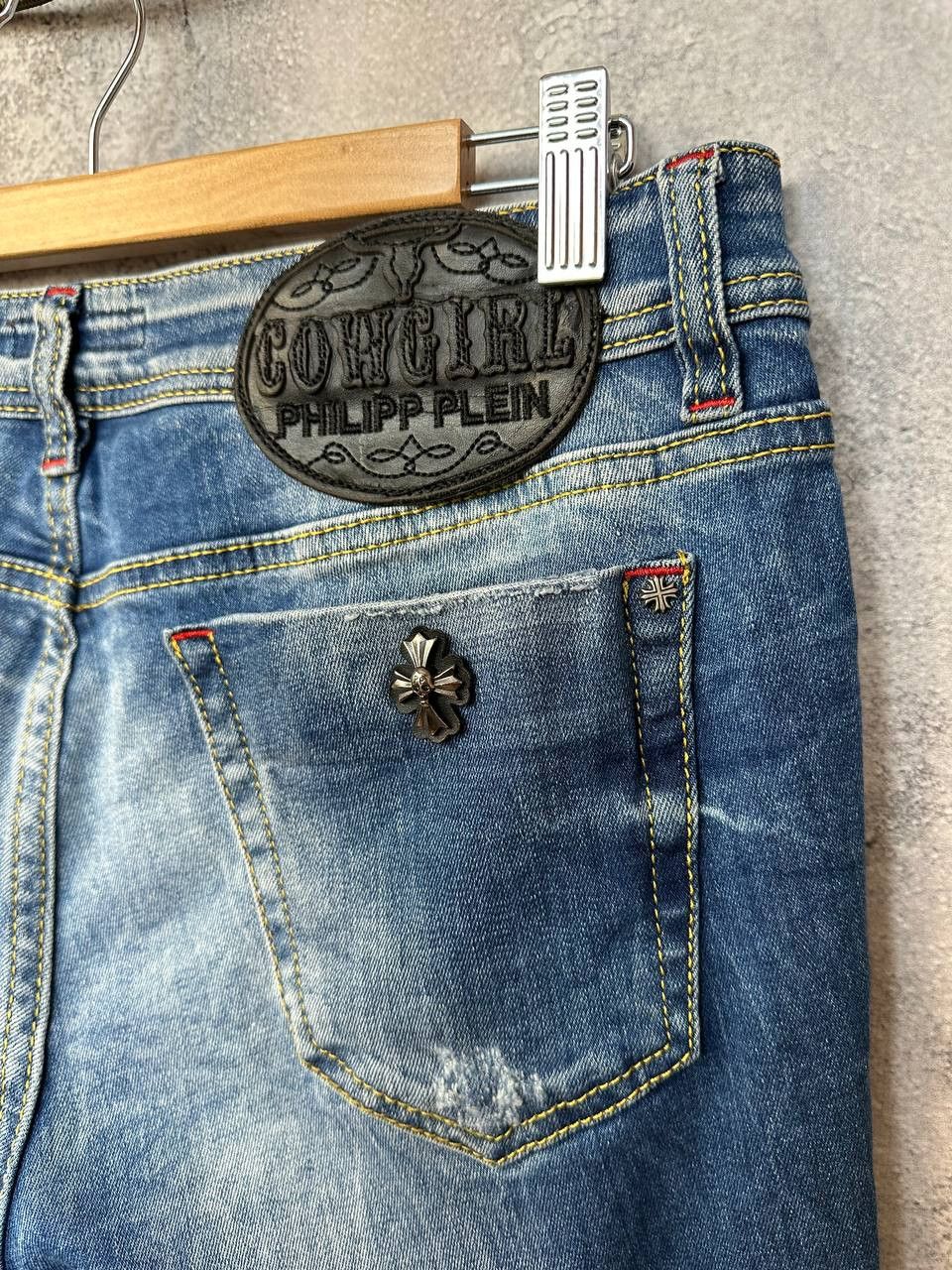 Philipp Plein Philipp Plein Illegal Fight Club Cowgirl Pants Distressed Size 32" / US 10 / IT 46 - 12 Thumbnail
