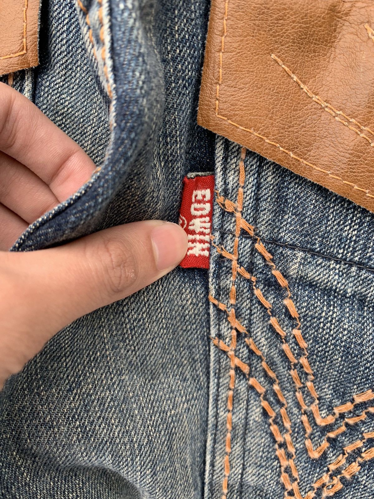 Japanese Brand FLARE💥 EDWIN XV NAVAJO PUNK STYLE MUDMAX WASHED DENIM☠️🎌 Size US 32 / EU 48 - 16 Thumbnail