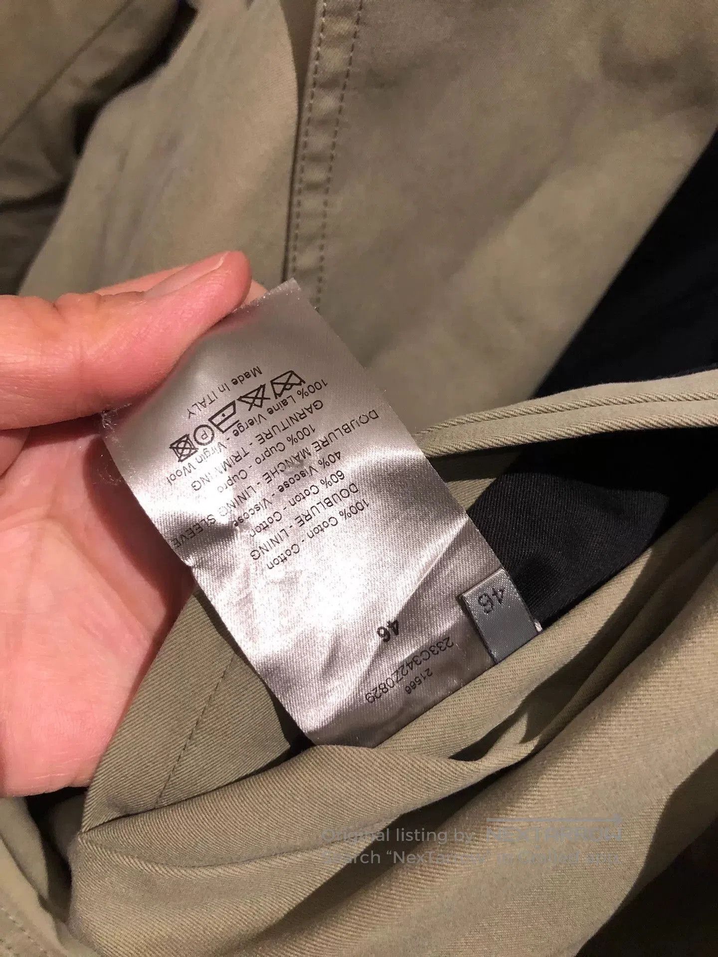 Dior Dior Limited Edition Men's Trench Coat. Size US L / EU 52-54 / 3 - 7 Thumbnail