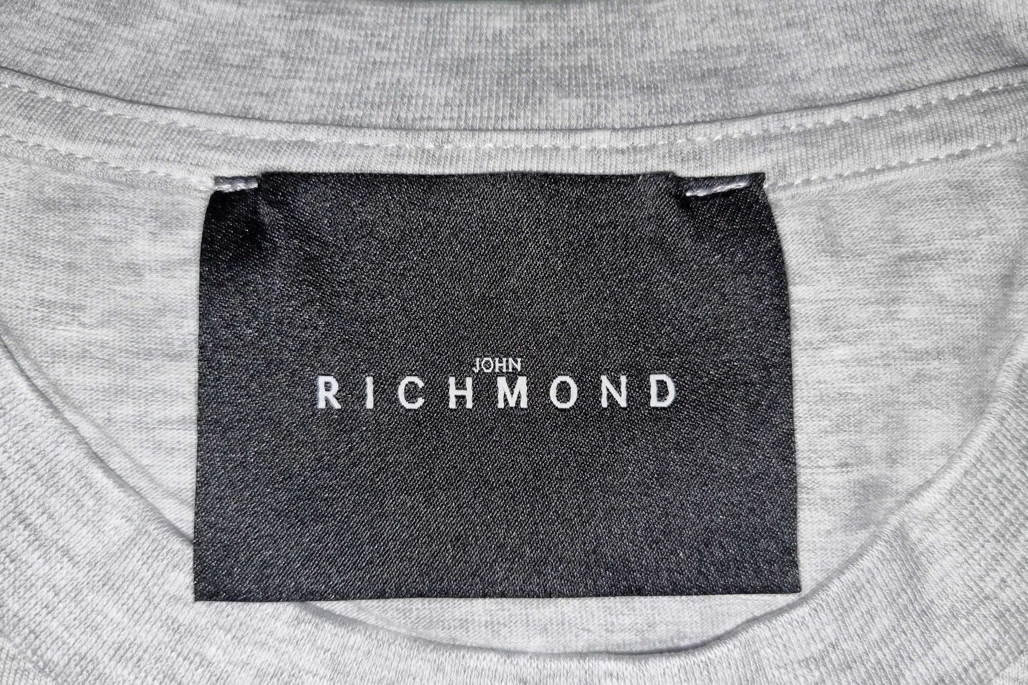 John Richmond John Richmond Grey T-Shirt with Green Embroidered Logo Size US M / EU 48-50 / 2 - 4 Thumbnail
