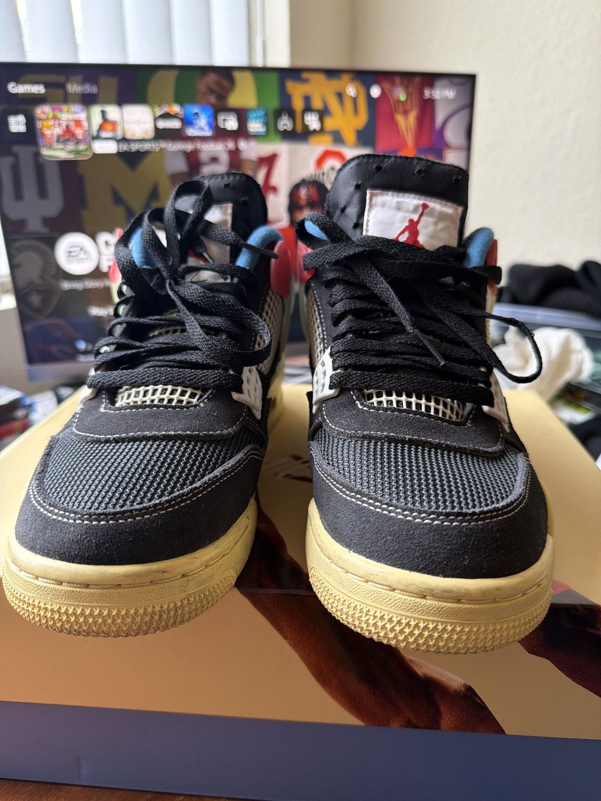 Jordan Brand × Union LA AJ4 x Union LA "off-noir" Size US 8.5 / EU 41-42 - 4 Thumbnail