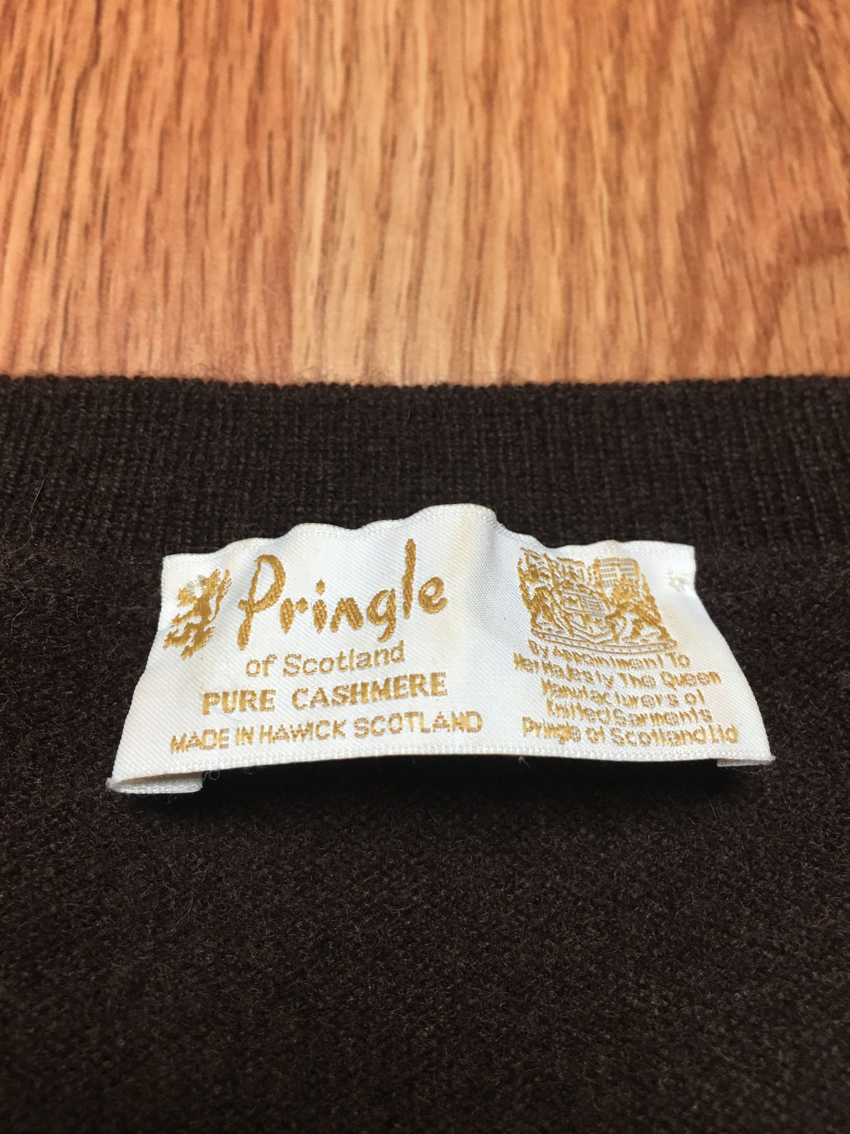 Pringle Of Scotland Pringle of Scotland Cashmere Brown Short Sleeve Jumper Top Size S / US 4 / IT 40 - 9 Thumbnail
