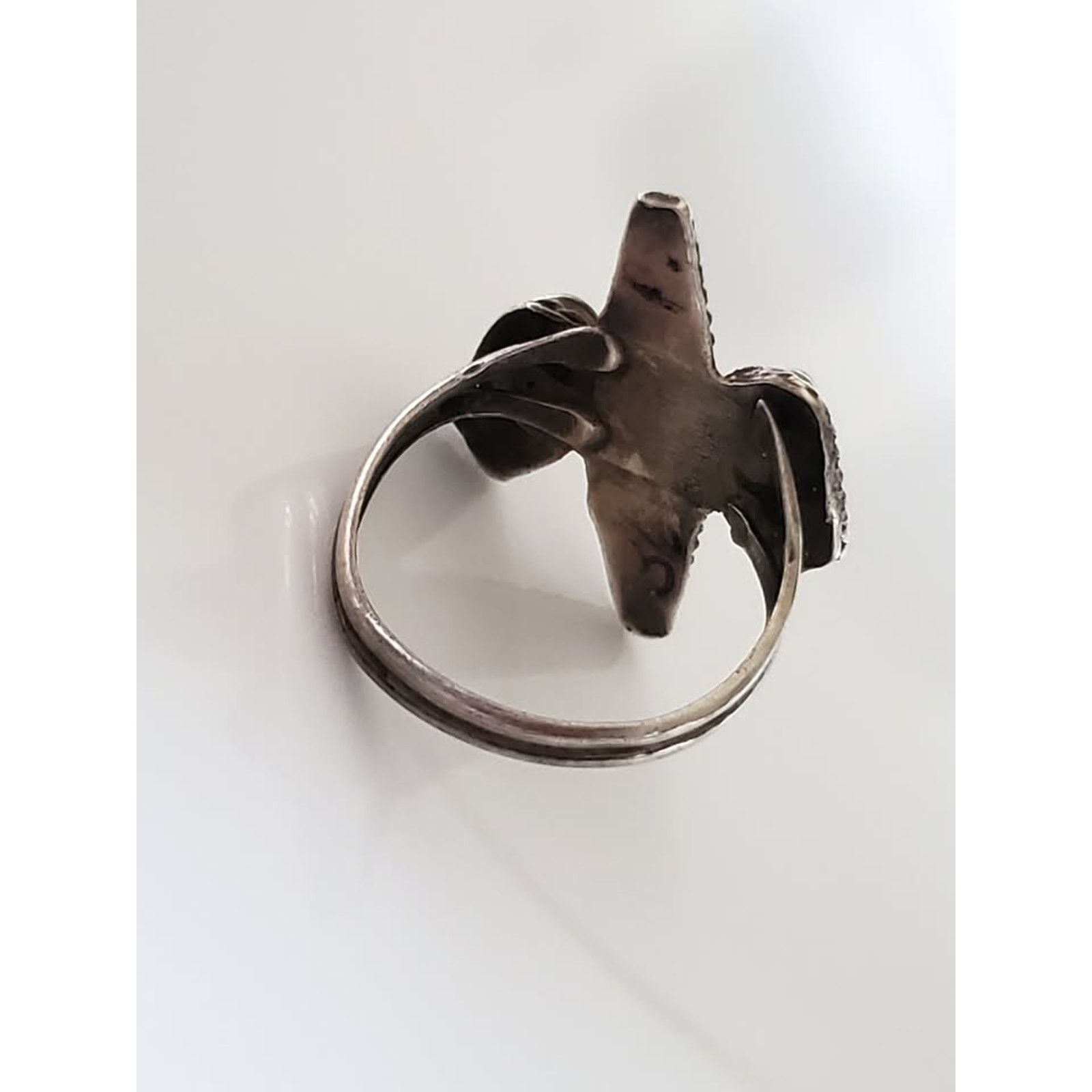 Unknown London Vintage Native American Zuni Sterling Silver Ring Size ONE SIZE - 3 Thumbnail