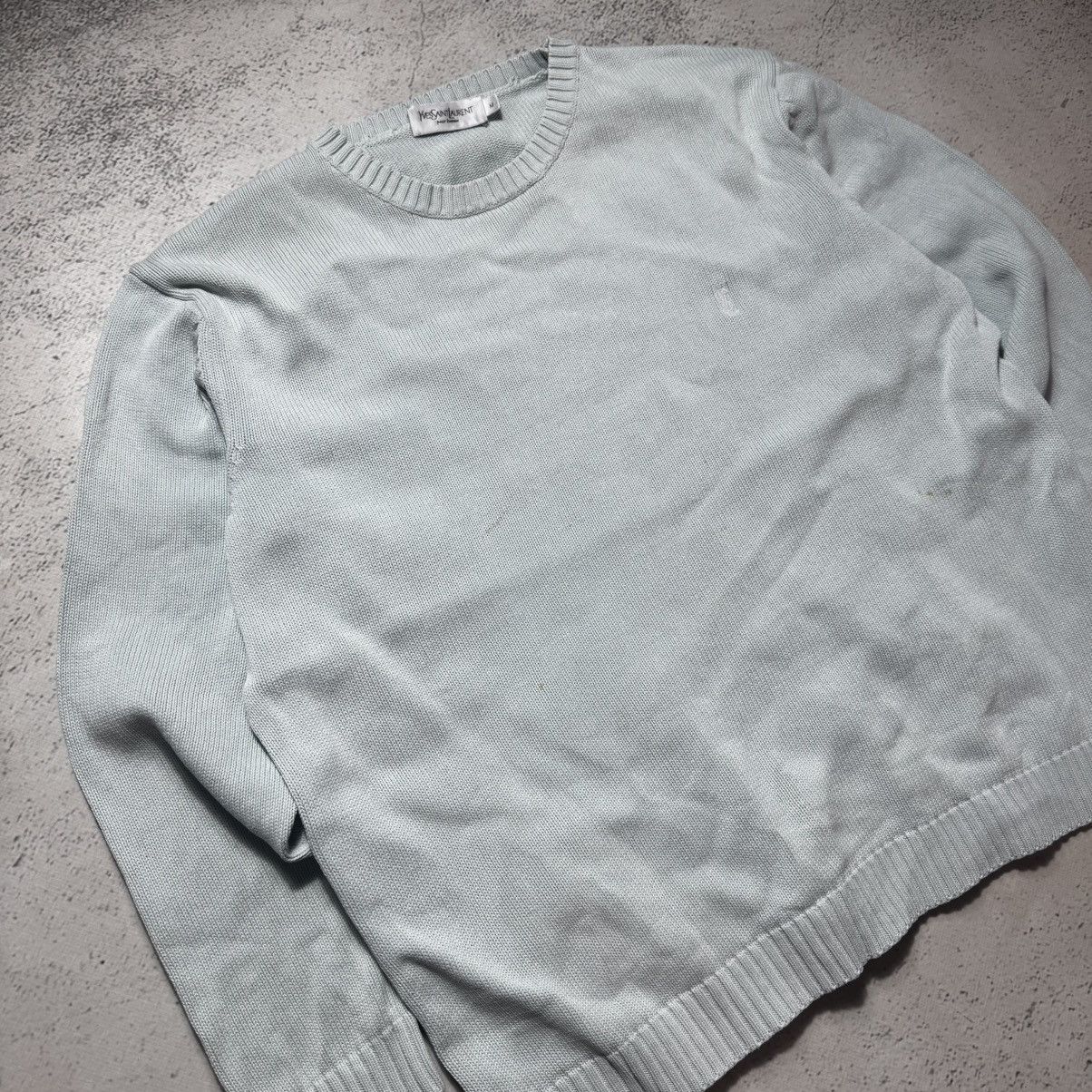 Yves Saint Laurent vintage ysl sweater big logo yves saint laurent luxury Size US M / EU 48-50 / 2 - 2 Thumbnail