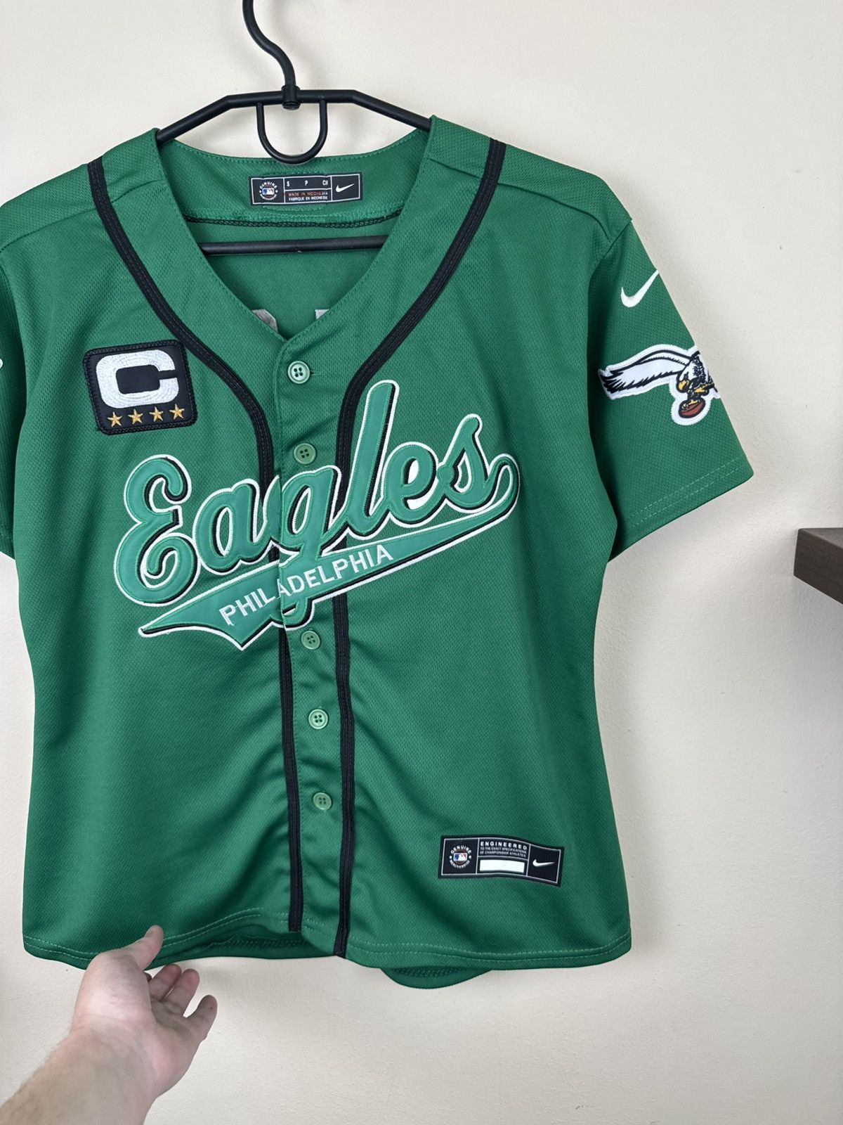 Nike Nike Jason Kelce Green Philadelphia Eagles Women S Baseball Size US S / EU 44-46 / 1 - 7 Thumbnail