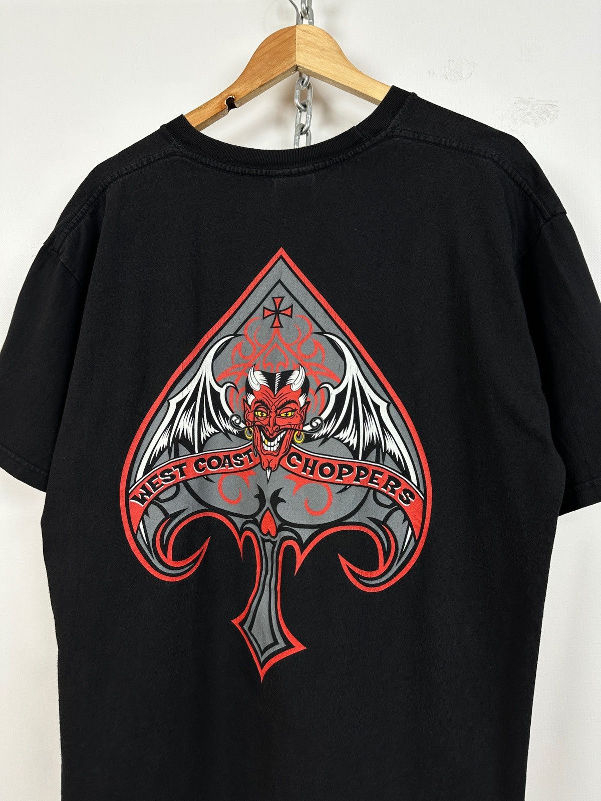 Vintage Vintage West Coast Choppers Black T-Shirt Paul Walker Size US XL / EU 56 / 4 - 6 Thumbnail