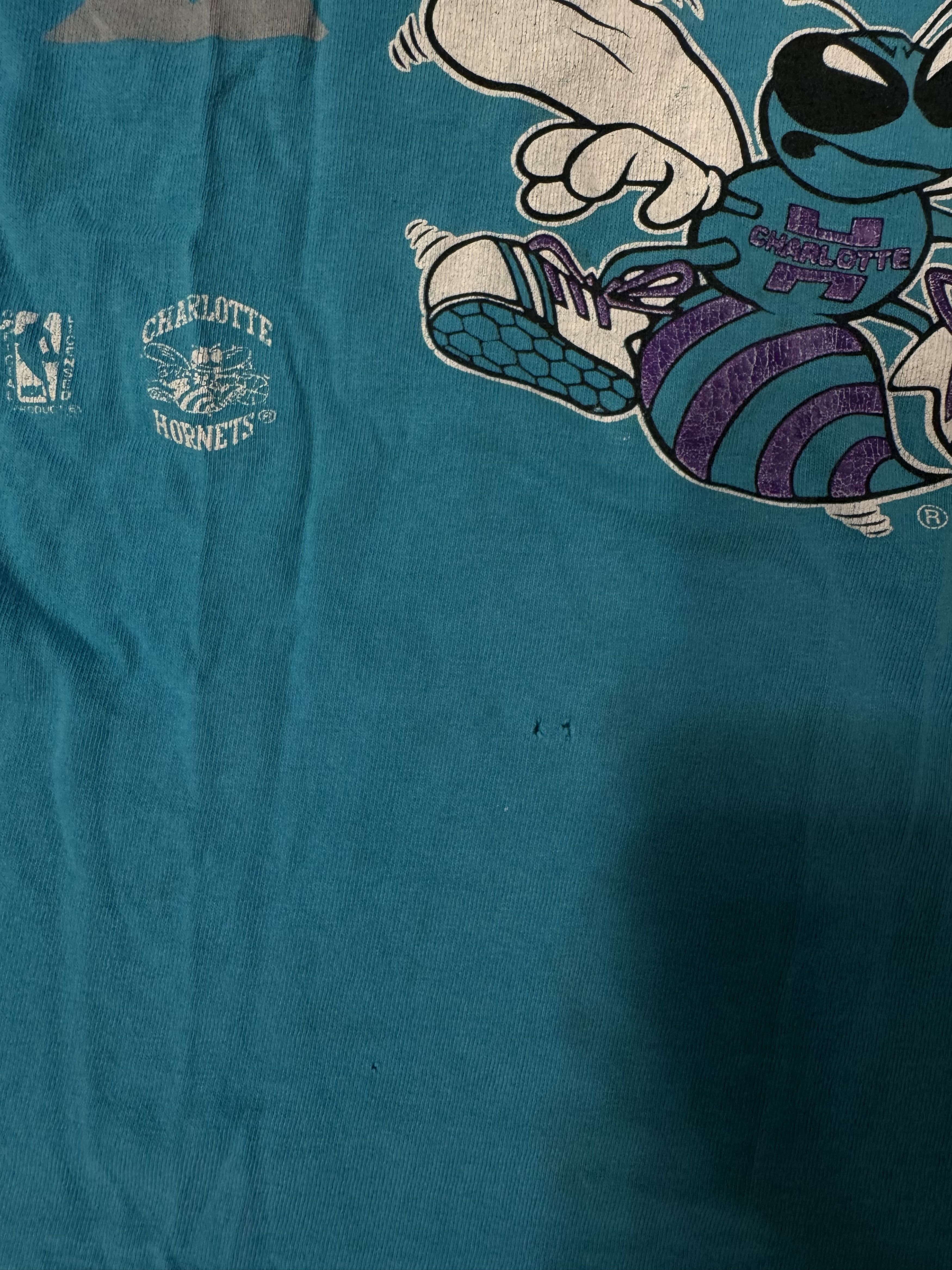Logo 7 Vintage Charlotte Hornets T-Shirt Size US L / EU 52-54 / 3 - 6 Thumbnail