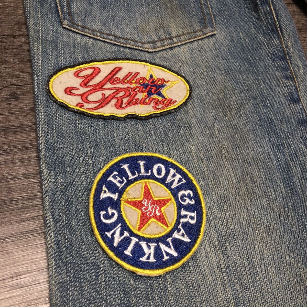 Designer × Hysteric Glamour × Japanese Brand Yellow Ranking Patches Jeans Like Hysteric Glamour Design Size US 31 - 12 Thumbnail