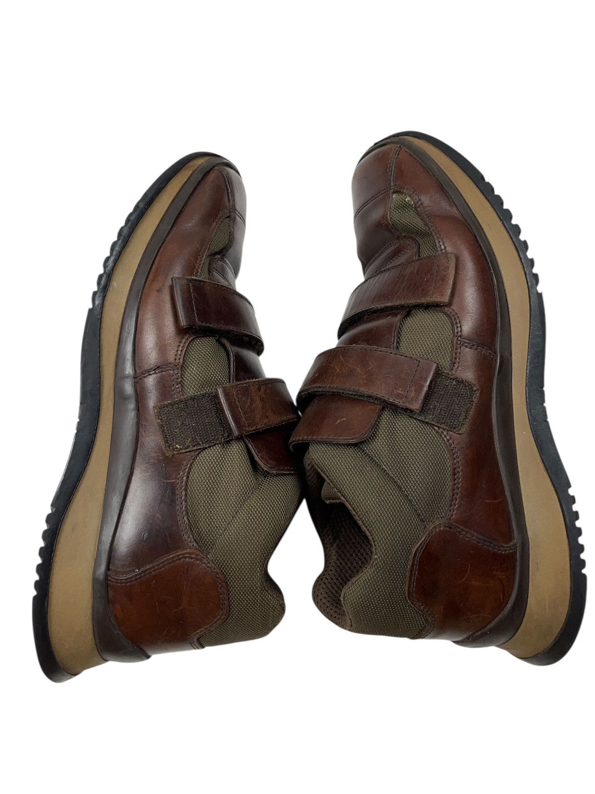Prada Vintage AW98 Prada Velcro Tech Boots Brown Leather Archival Size US 10 / EU 43 - 8 Thumbnail