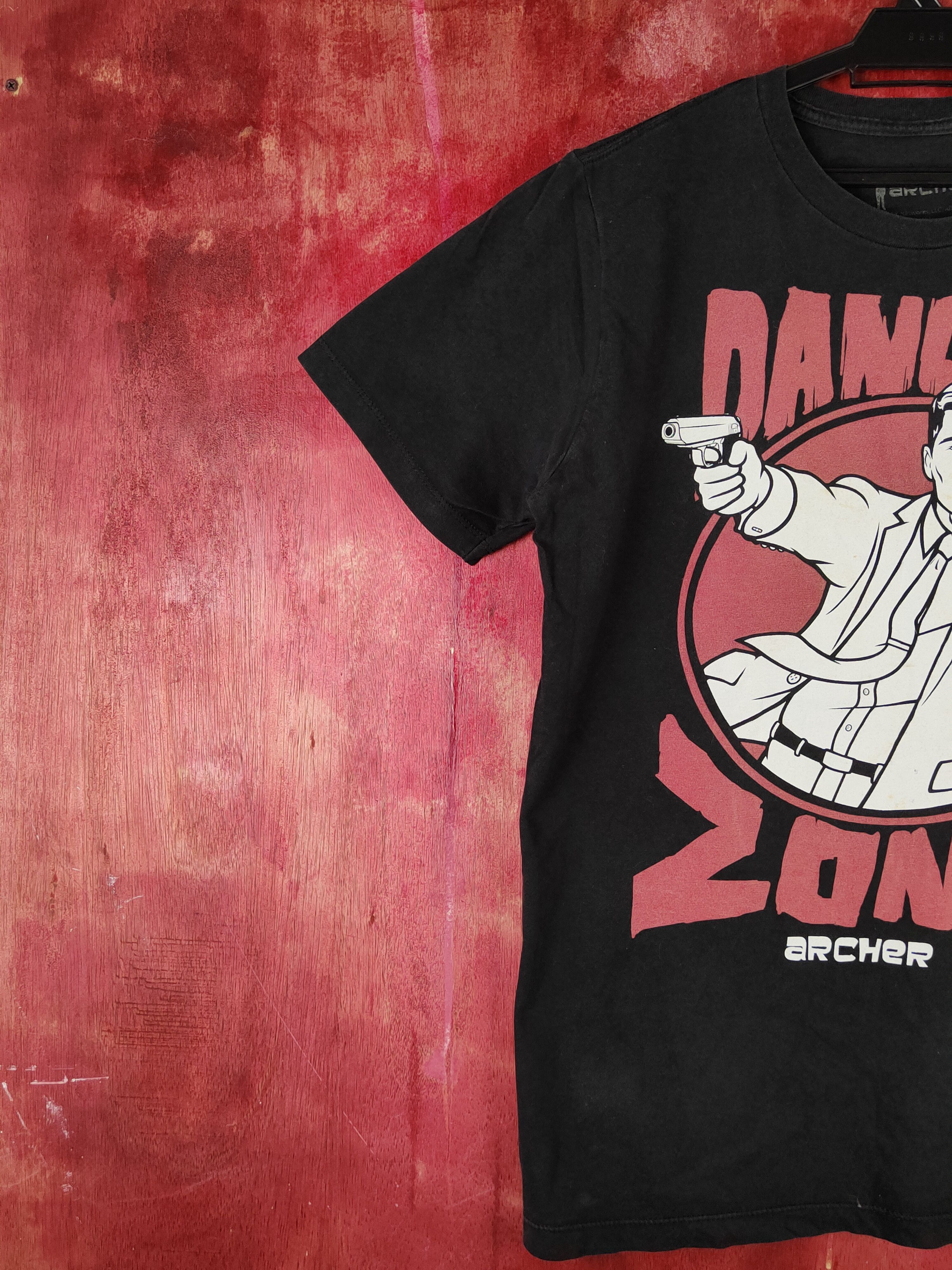 Japanese Brand Archer Black Short Sleeve T-shirts #S2295 Size US M / EU 48-50 / 2 - 4 Thumbnail