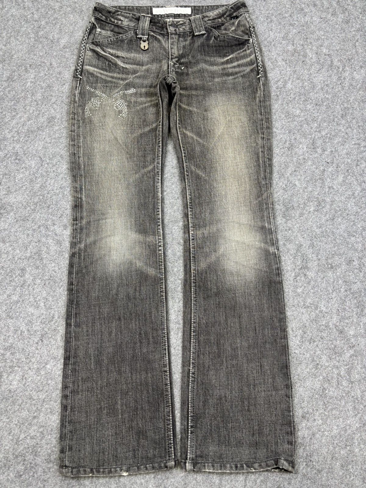 Japanese Brand 💥FLARE💥 roargun Japan Cross Gun Archival Jeans F708 Size US 27 - 18 Thumbnail