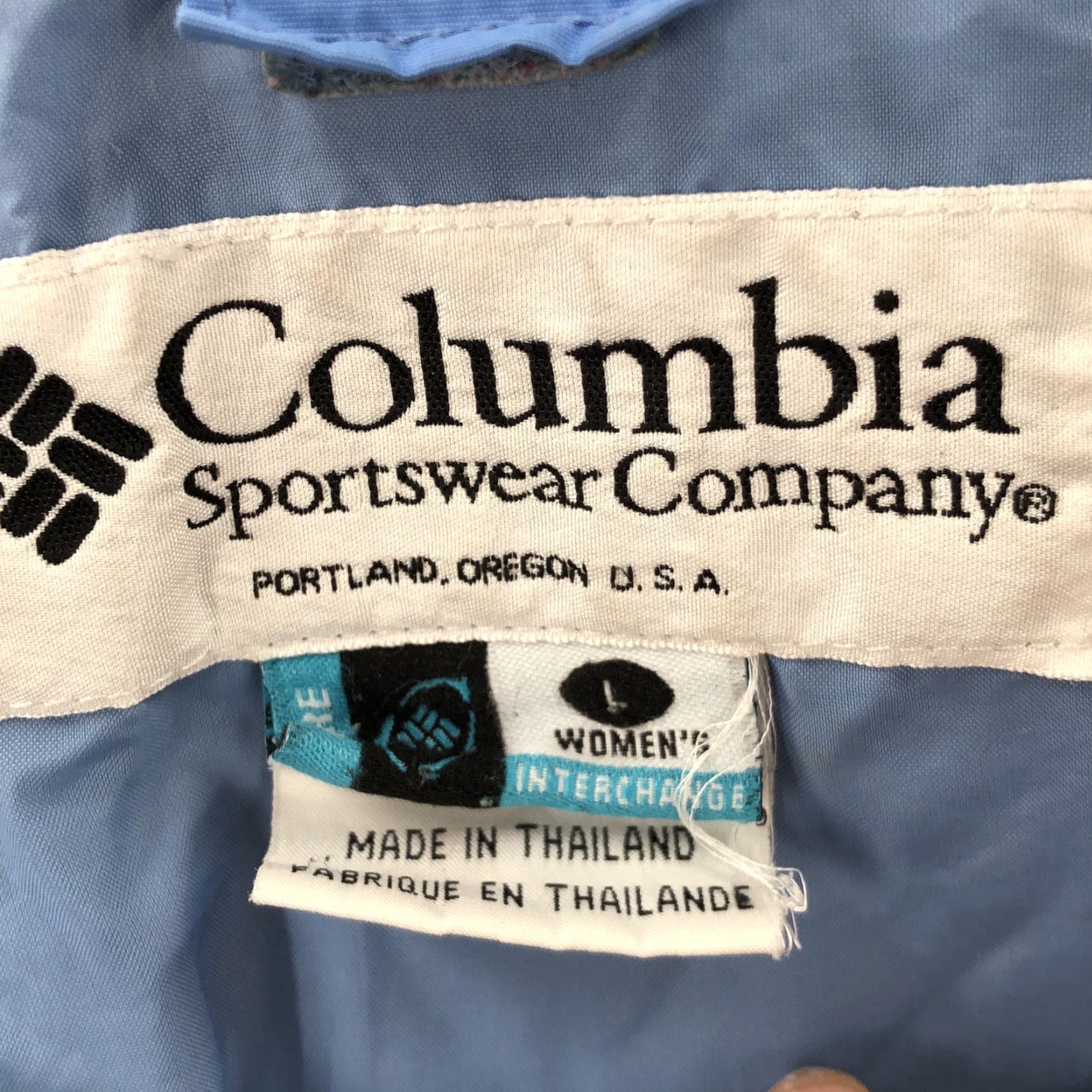 Vintage Columbia Windbreaker Jacket Blue Long Sleeve Zip Casual Womens L Regular Size Jacket Size L / US 10 / IT 46 - 7 Thumbnail