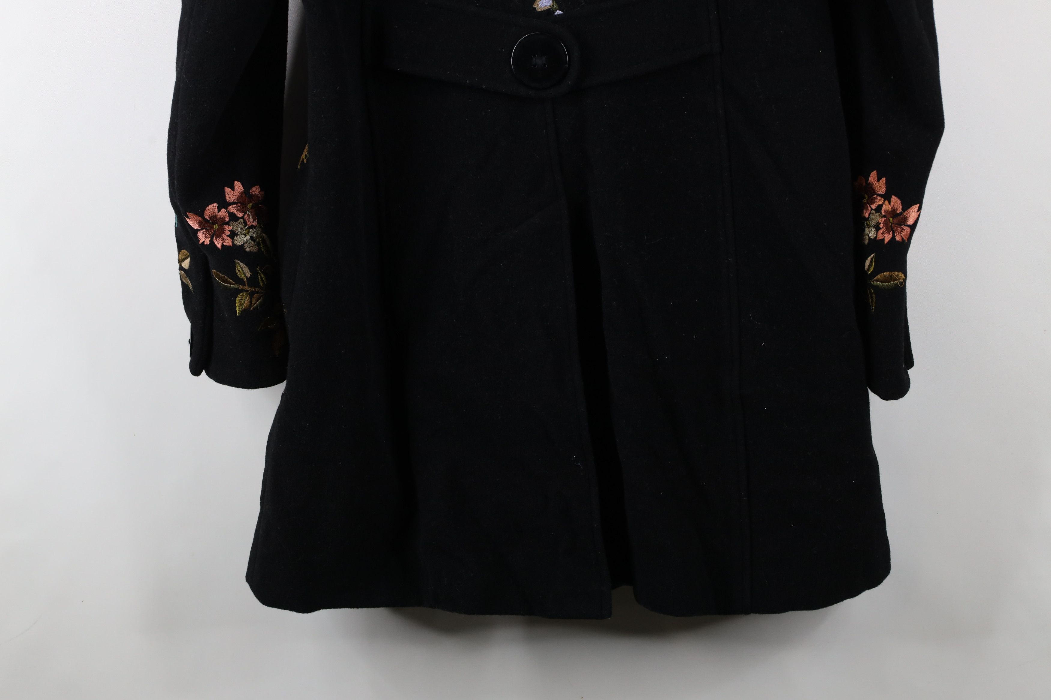 Vintage Vintage Y2K Streetwear Cashmere Blend Flower Floral Jacket Size L / US 10 / IT 46 - 17 Thumbnail