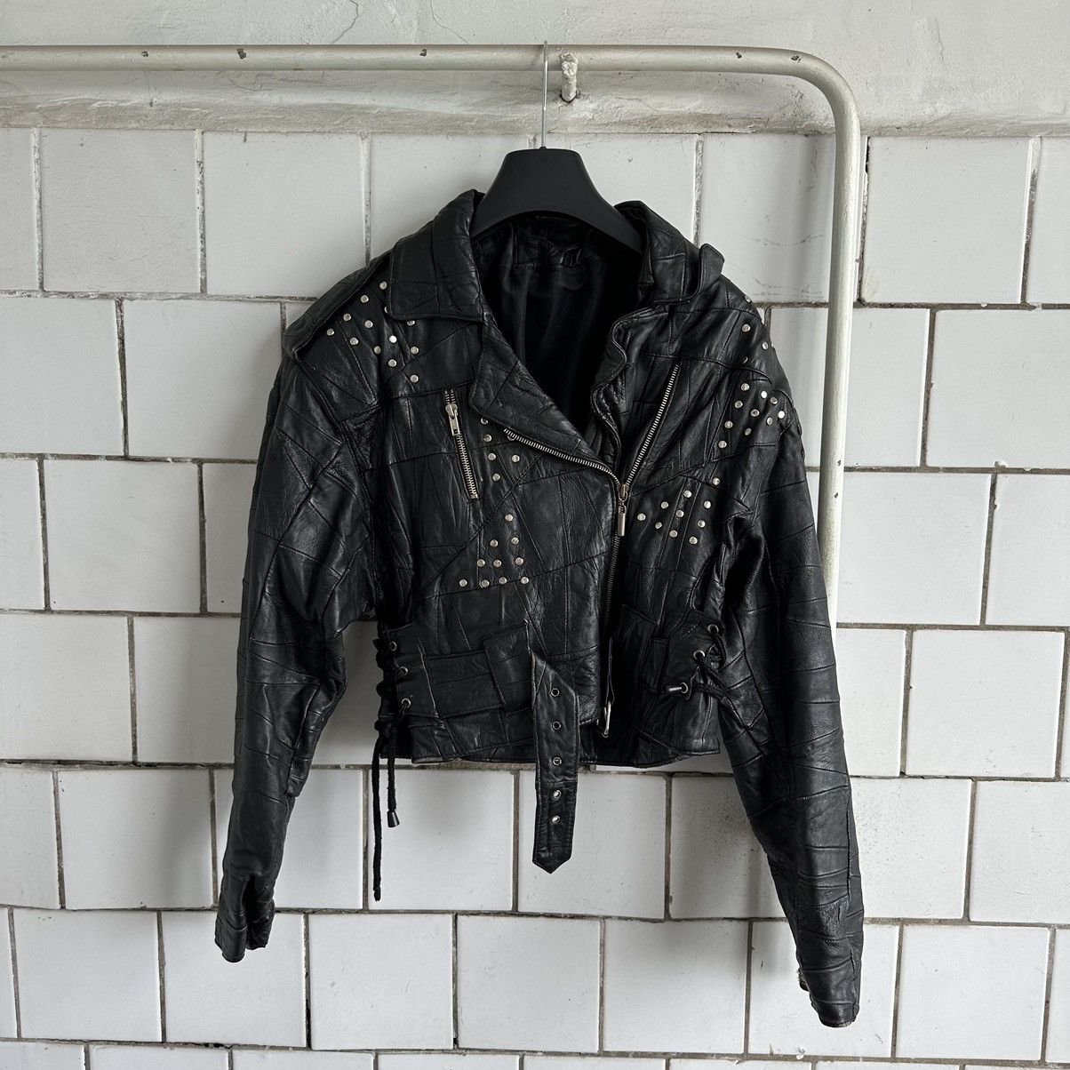 Japanese Brand × Vintage Vintage Japanese Style Moto Leather Jacket Style USA Y2K 90s Size M / US 6-8 / IT 42-44 - 1 Thumbnail