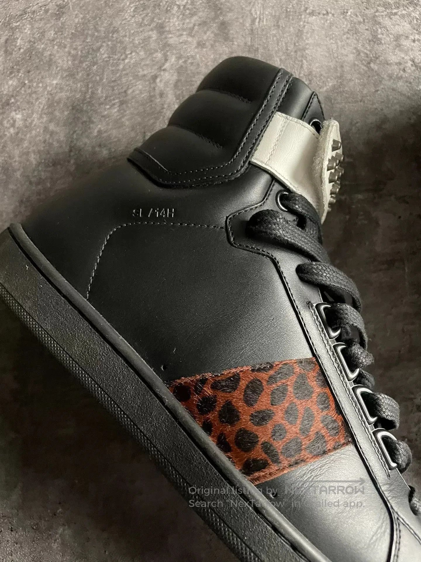 Saint Laurent Paris Saint Laurent Black and Leopard High. Size US 8.5 / EU 41-42 - 4 Thumbnail