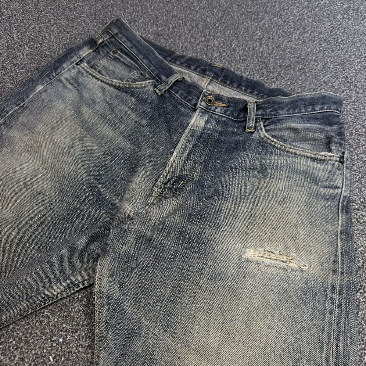 Kapital 🇯🇵 Vintage Selvedge 90s Edwin 505zx Faded Aging Denim Size US 34 / EU 50 - 3 Thumbnail