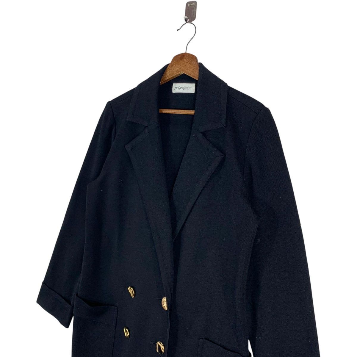 Yves Saint Laurent VINTAGE YVES SAINT LAURENT GOLD BUTTON COAT WOMEN Size M / US 6-8 / IT 42-44 - 13 Thumbnail