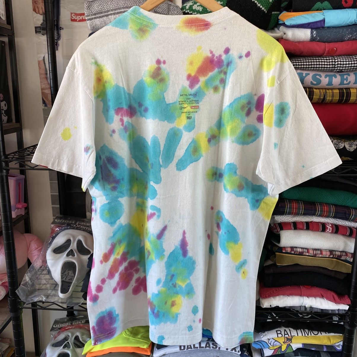 Supreme Vintage Supreme Wtaps T-Shirt White Tie Dye 2007 Designer Size US XL / EU 56 / 4 - 6 Thumbnail