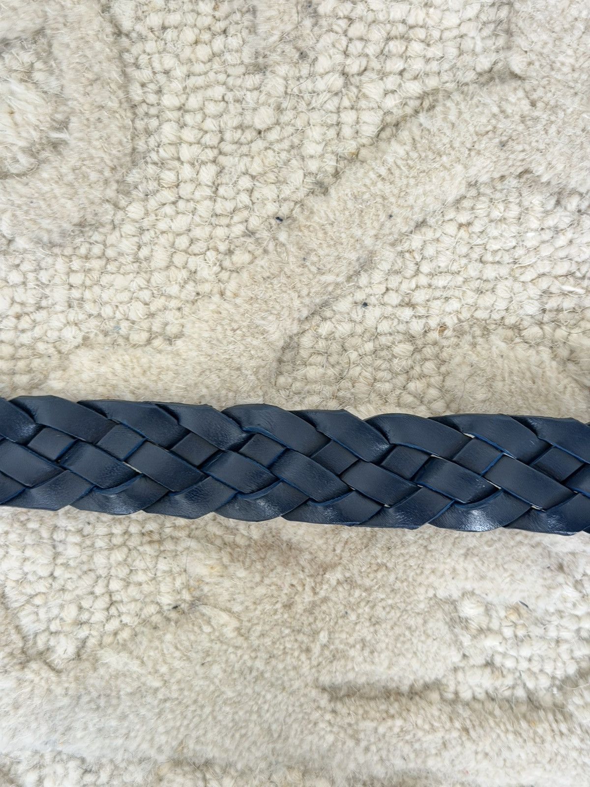 Vintage Braided vintage faux leather belt Size 32 - 1 Thumbnail