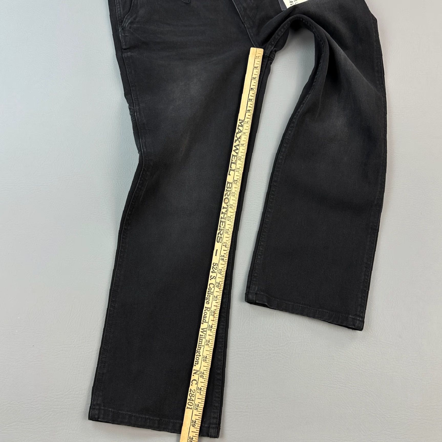 Vintage Artful Rebel Pants Mens 34x30 Black Canvas Relaxed Carpenter Utility Pants Mens 34 36x30 Size US 34 / EU 50 - 2 Thumbnail