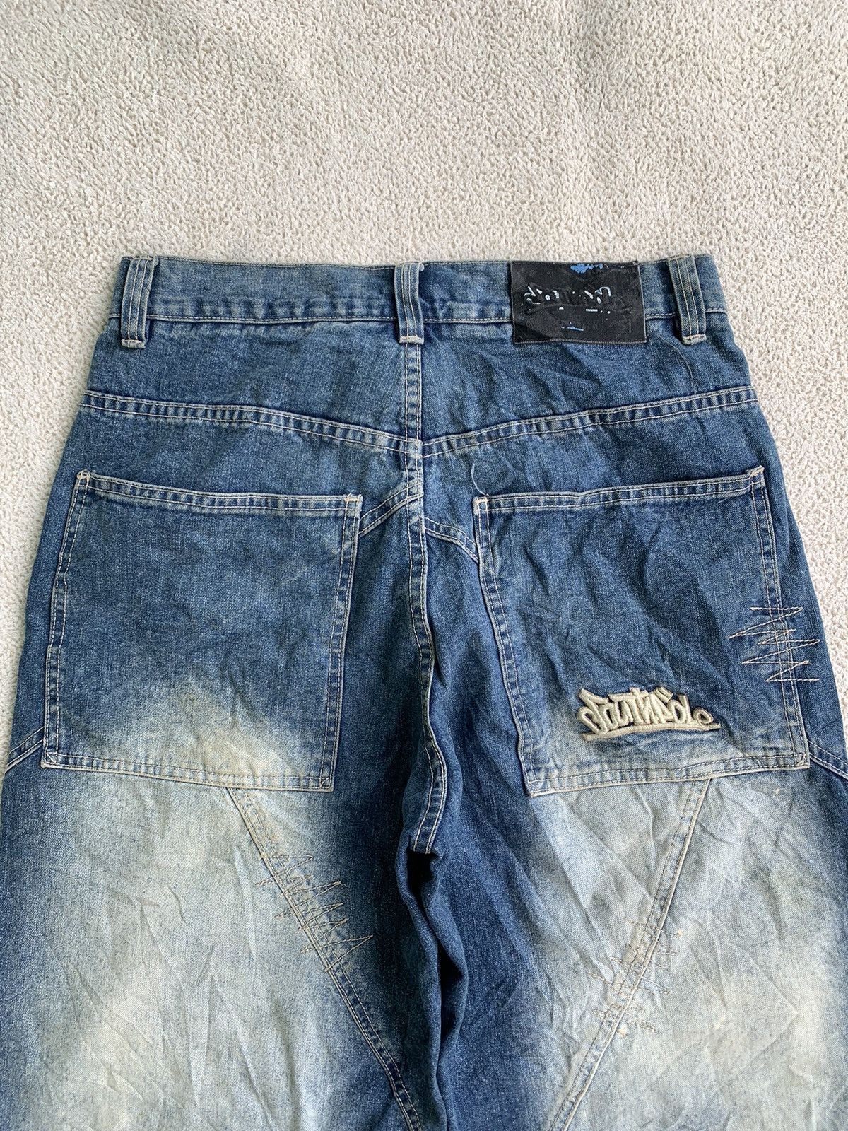 Southpole Southpole Distressed Mud Wash Baggy Jorts Size US 32 / EU 48 - 4 Thumbnail