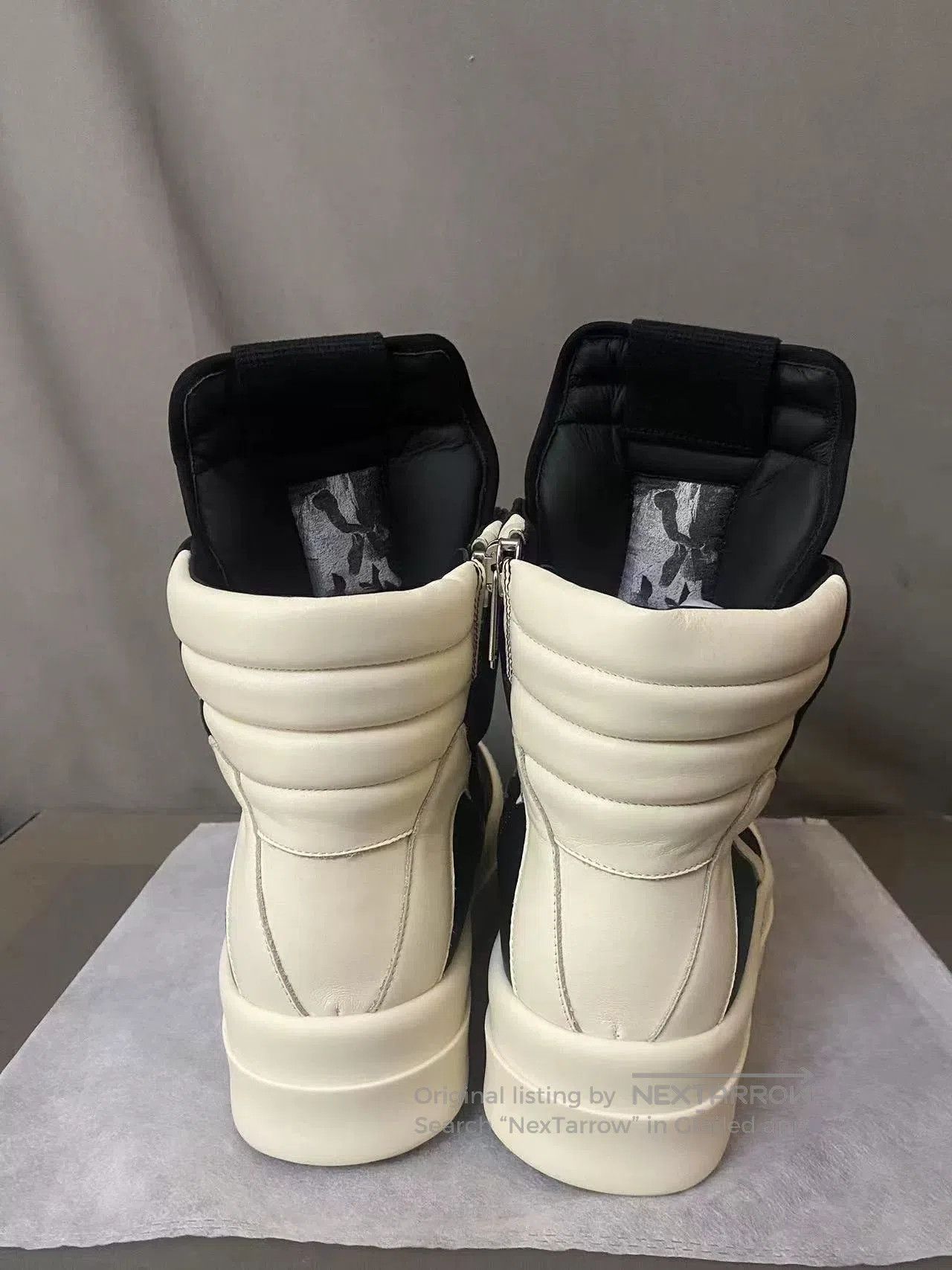 Rick Owens Thick Low Triangular Sneakers.