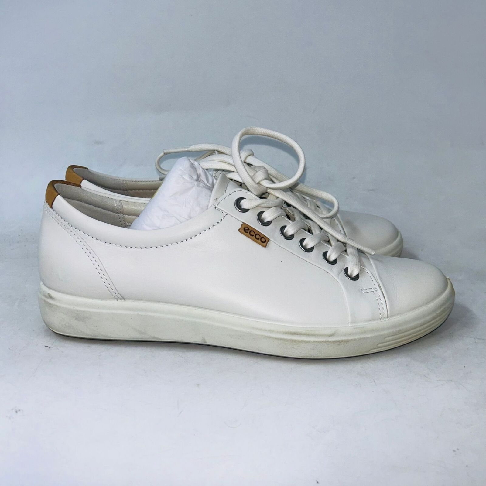 Ecco ECCO WOMENS SOFT LONG LACE WHITE DRESS SHOES SIZE 7-7.5B Size US 7.5 / IT 37.5 - 1 Thumbnail