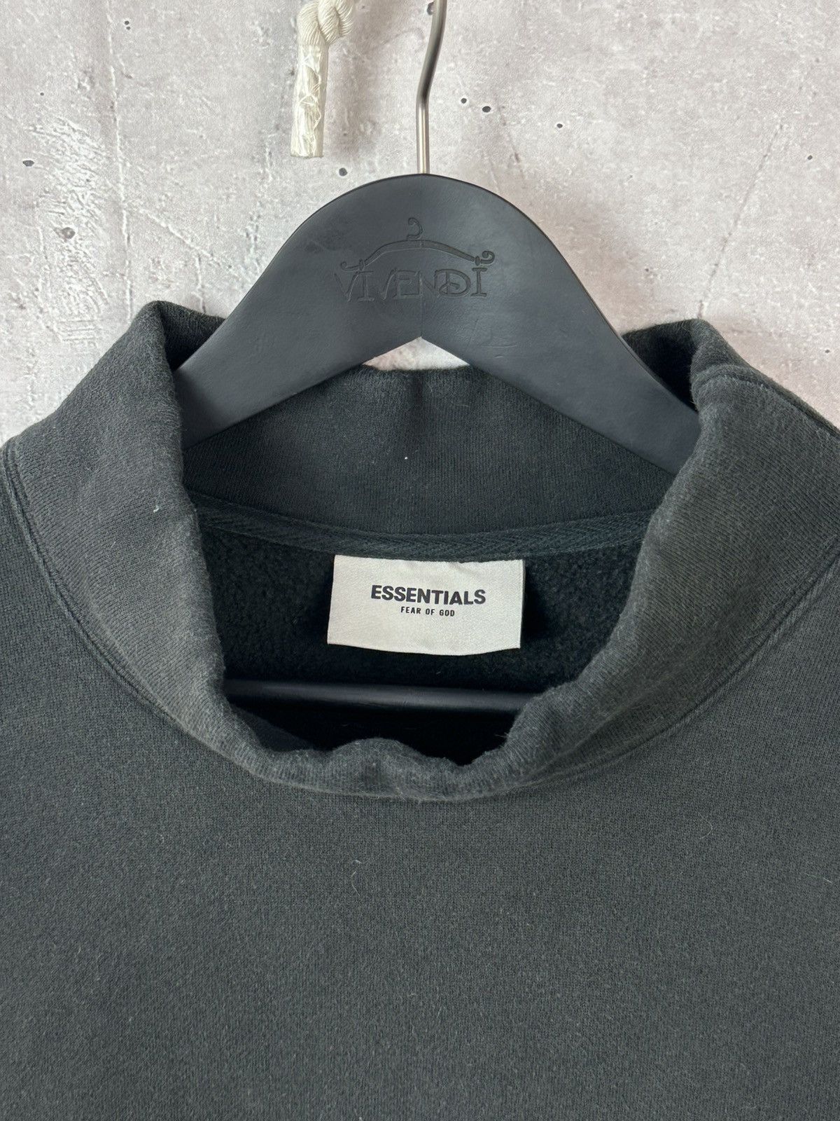 Fear of God Fear of God Essentials Black Mock Neck Long Sleeve Jumper Size US S / EU 44-46 / 1 - 7 Thumbnail