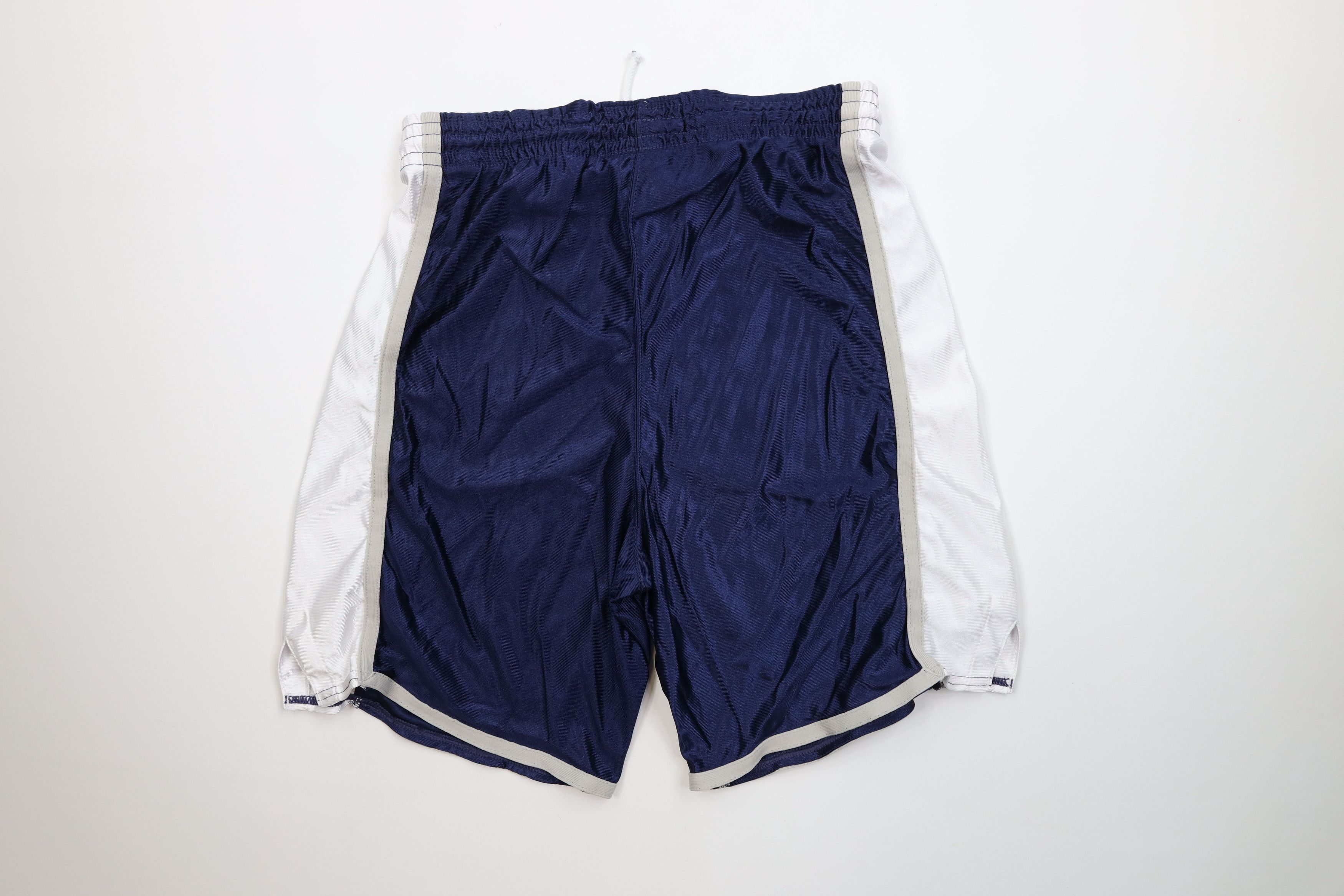 Vintage Vintage 90s Rawlings Silky Nylon Baseball Shorts Navy Blue Size US 32 / EU 48 - 7 Thumbnail