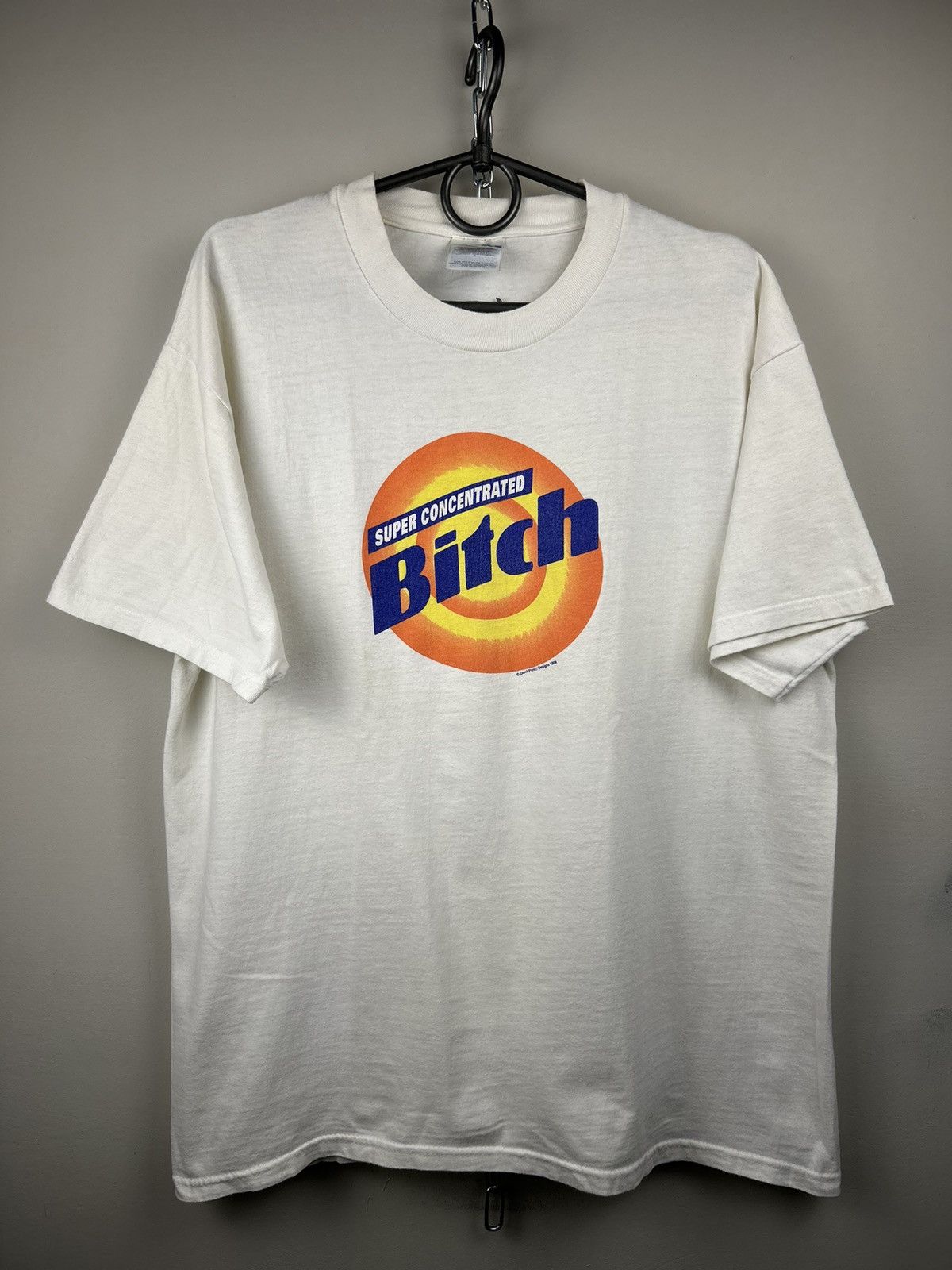 Vintage Vintage 90s Dont Panic 1998 Whatz Up T shirt Size US L / EU 52-54 / 3 - 1 Thumbnail