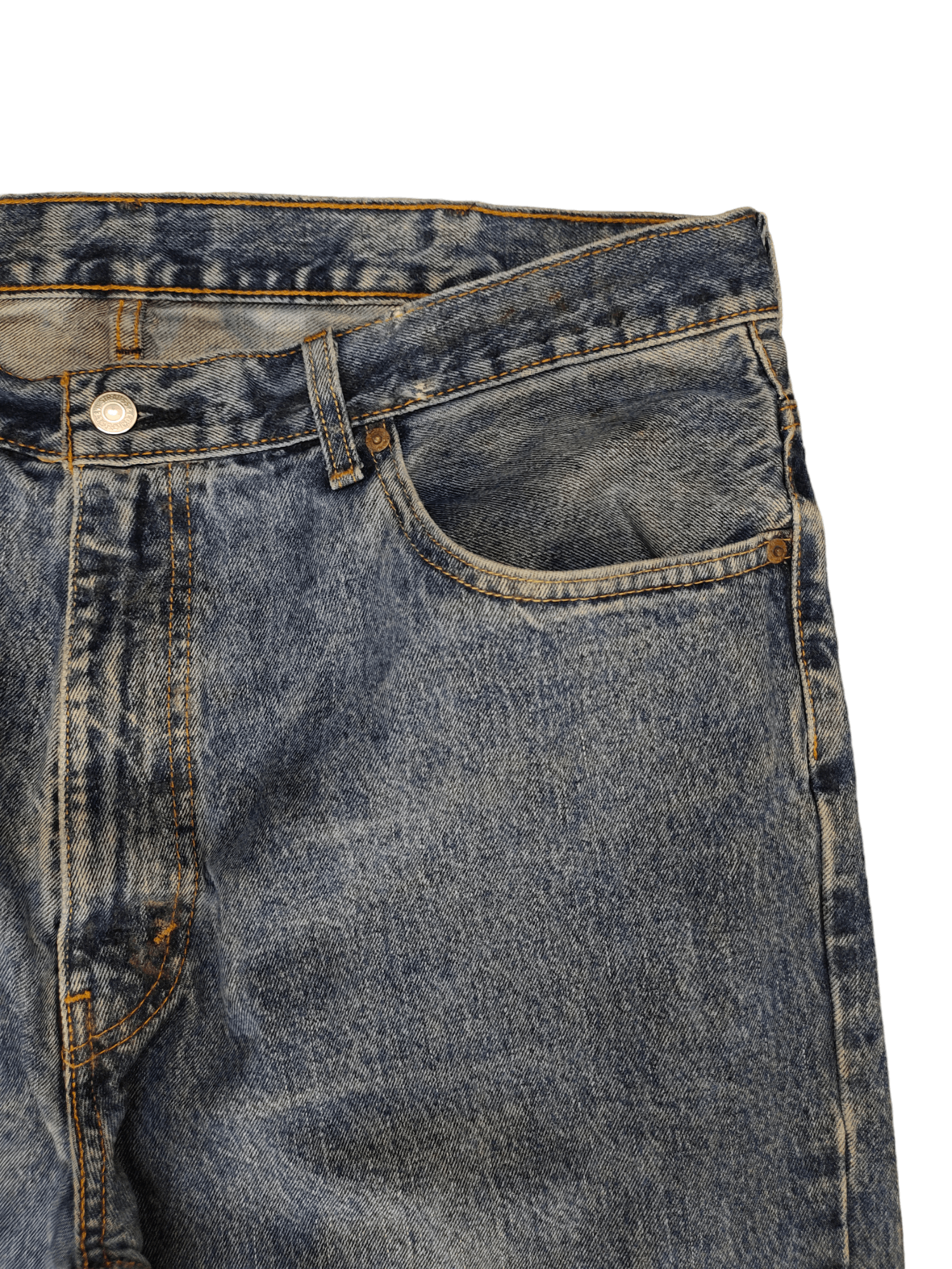 Levi's Vintage Clothing W40 2000s Levis 560 Sand Wash Faded Denim Jeans Size US 40 / EU 56 - 3 Thumbnail
