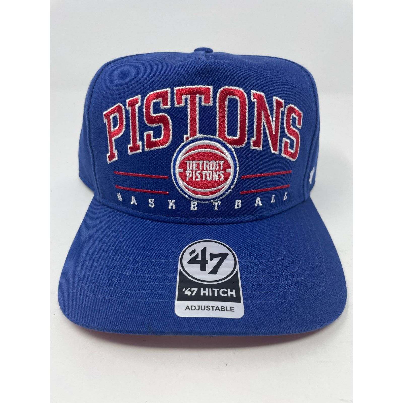 47 Brand Detroit Pistons 47 Brand Cap Snapback Hitch Hat New Mens Size ONE SIZE - 1 Thumbnail