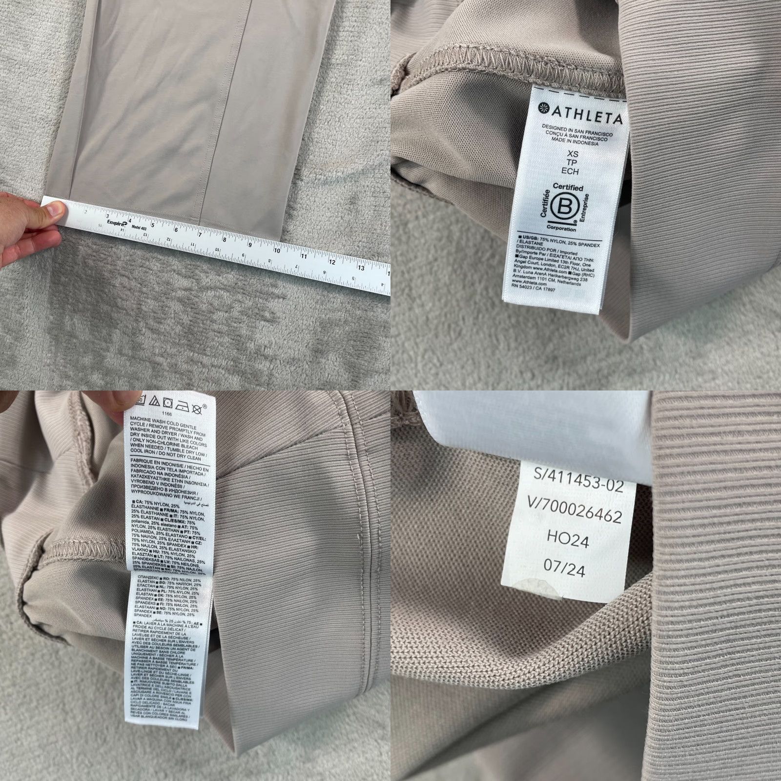 Athleta Athleta Venice High Rise Cargo Wide Leg Pants Women XS Beige Relaxed Wide-Leg Pockets Travel Yoga Workwear Athleisure 31 in Inseam Size 26" / US 2 / IT 38 - 8 Thumbnail