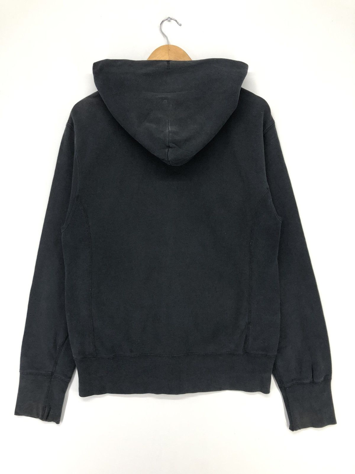 Vintage Obey Big Print Faded Black Hoodie Sweatshirts Hoodies