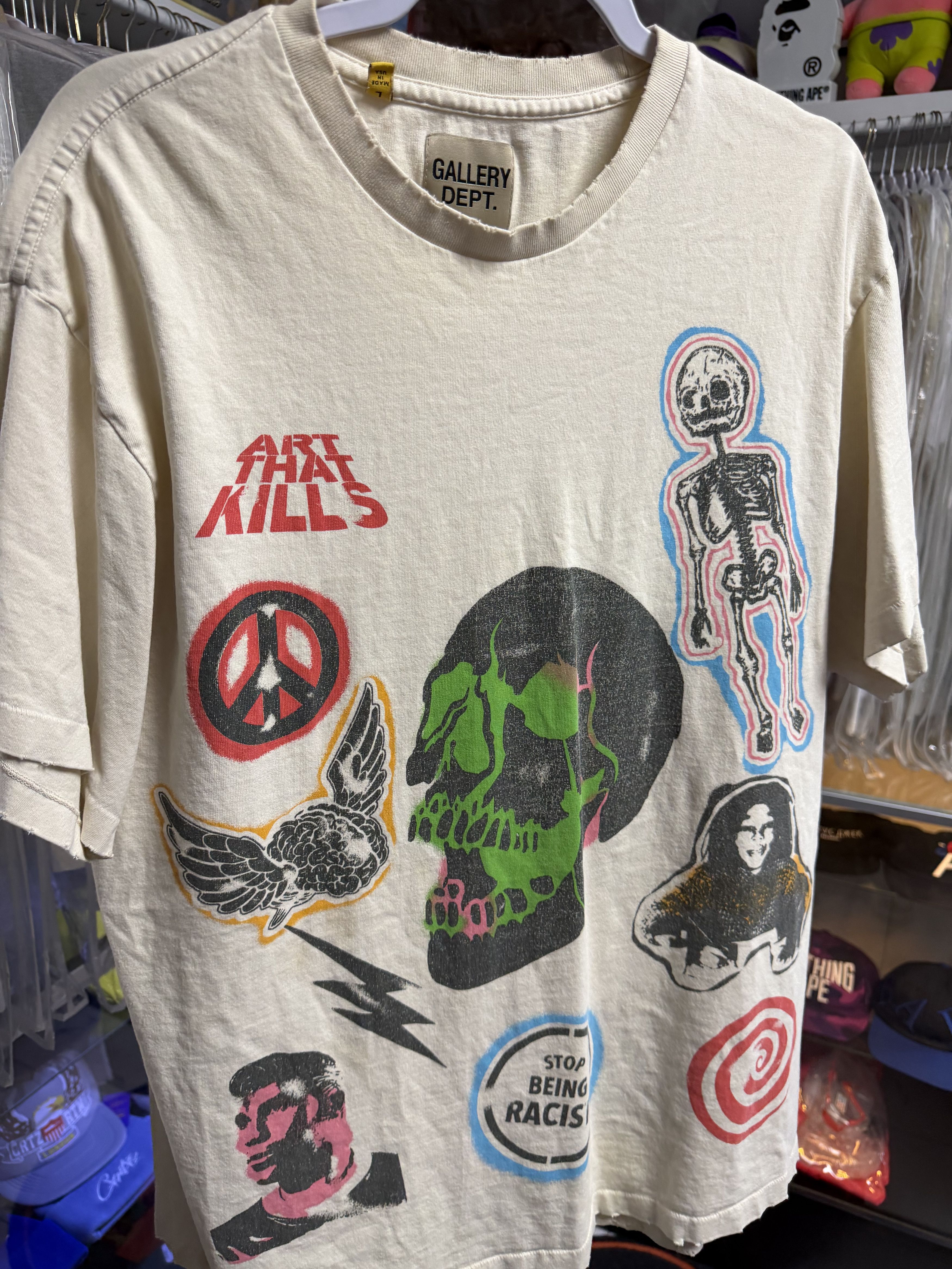 Gallery Dept. Gallery Dept. Multi Logo Tee Size Large Gently Worn Size US L / EU 52-54 / 3 - 1 Thumbnail