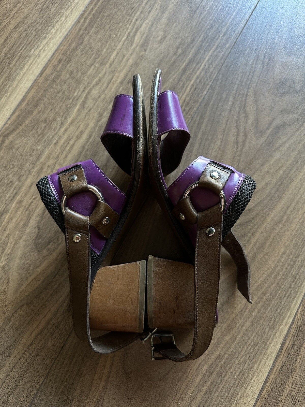 Marni Marni Heels Leather Strap Block Heel Slingback Sandals Size US 6.5 / IT 36.5 - 5 Thumbnail