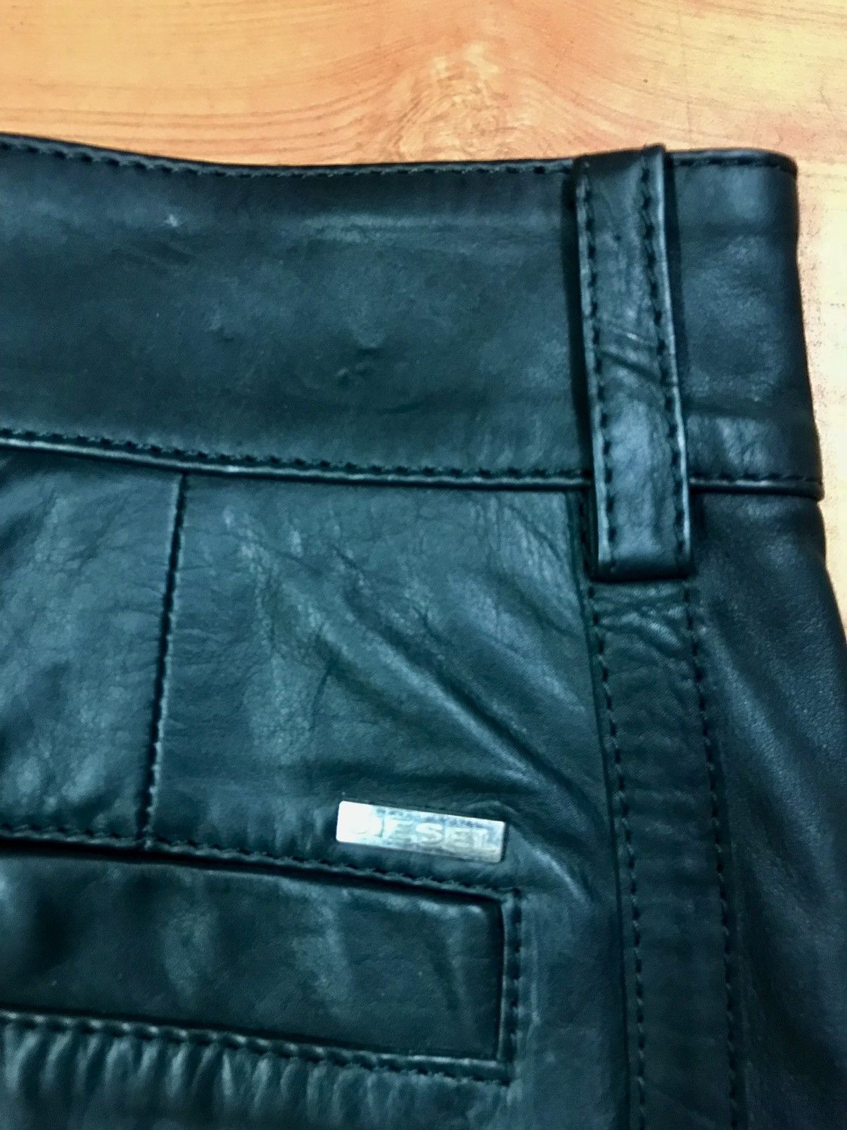 Diesel Diesel P-MONTE-L Leather trouser Size US 27 - 3 Thumbnail