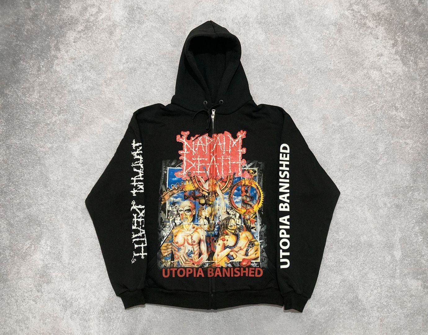 Band Tees Zip Hoodie Napalm Death - Utopia Banished Size US XL / EU 56 / 4 - 1 Thumbnail