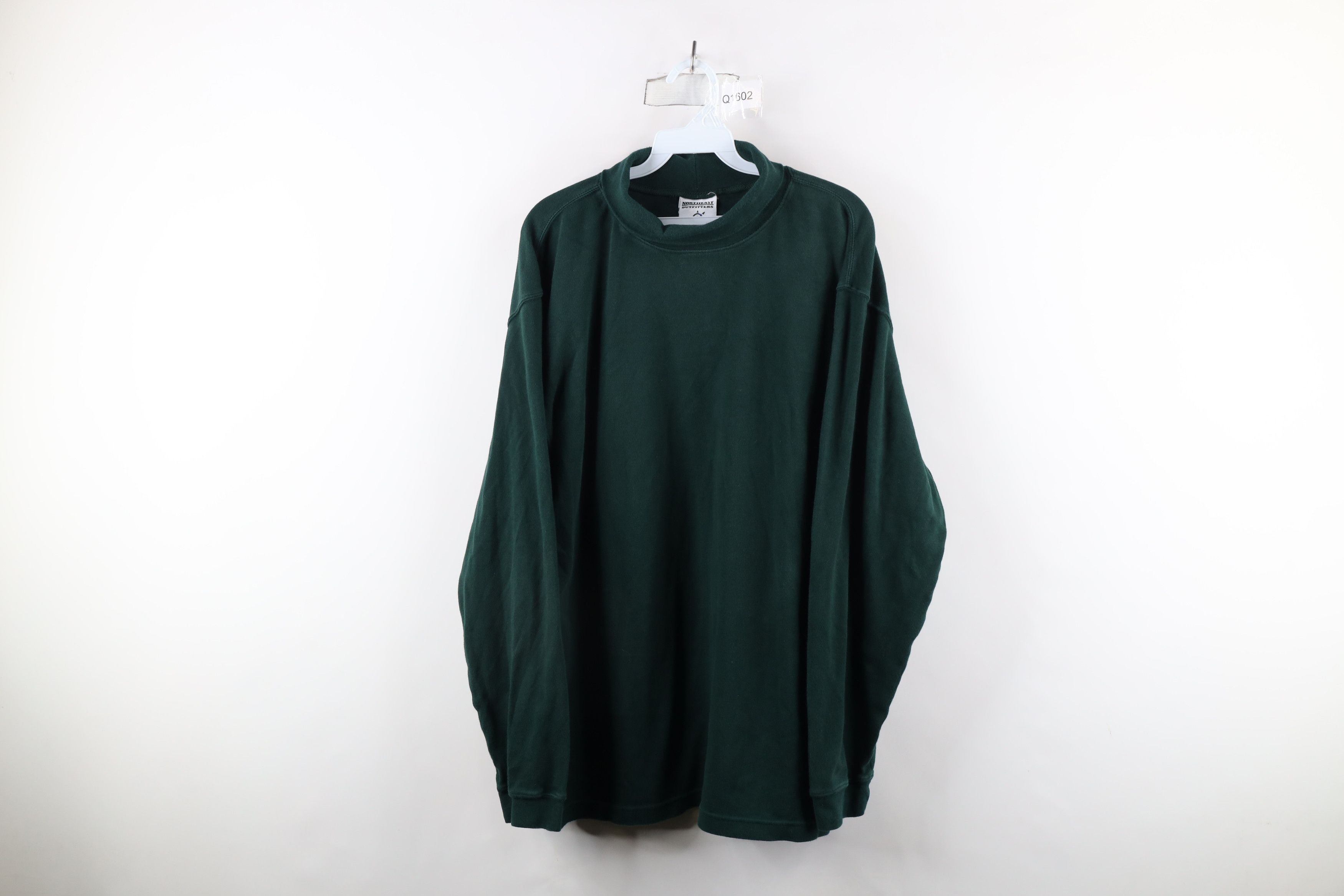 Vintage Vintage 90s Streetwear Heavyweight Turtleneck T-Shirt Green Size US XL / EU 56 / 4 - 1 Thumbnail