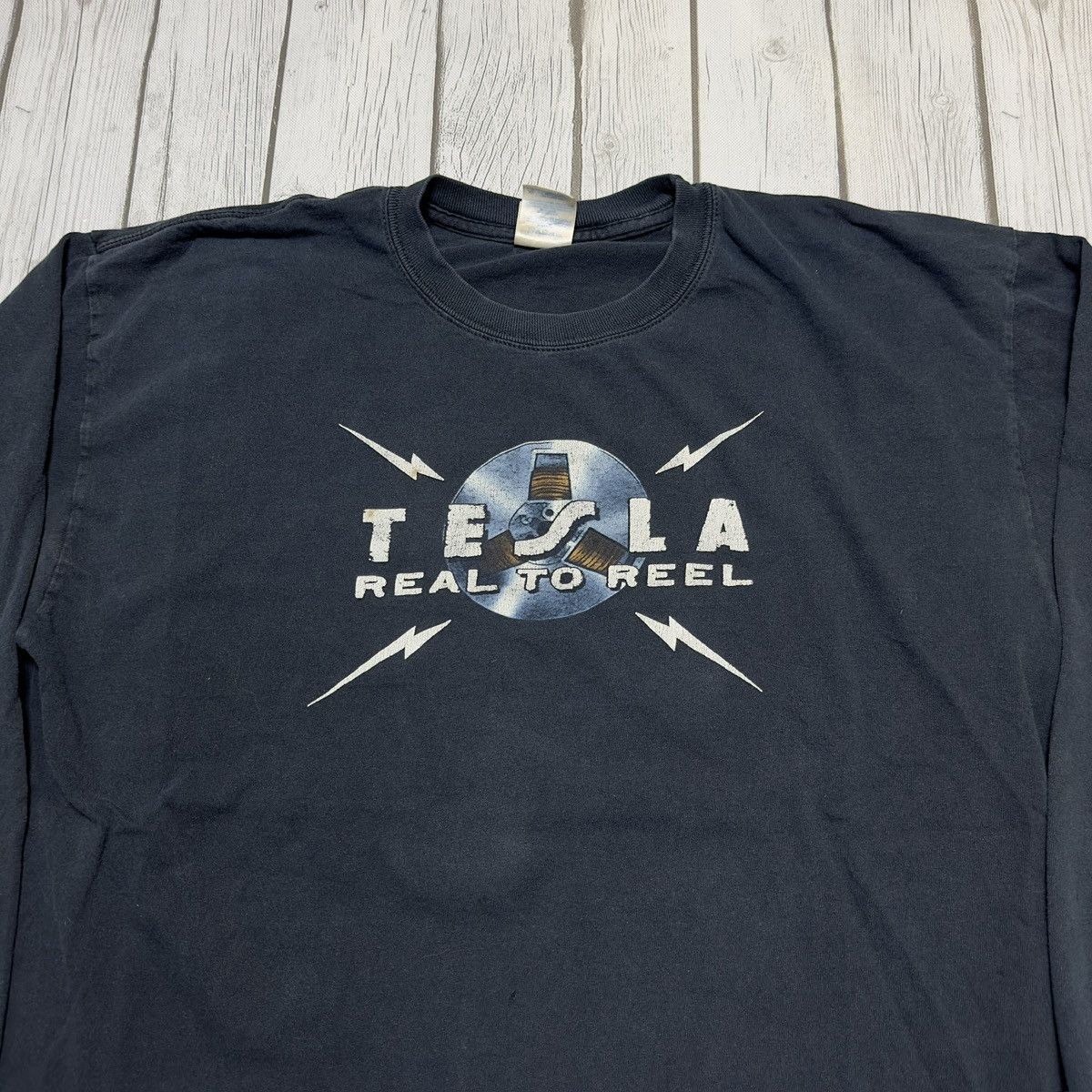 Band Tees × Gildan Tesla Real to Reel long sleeve tee Size US XL / EU 56 / 4 - 3 Thumbnail
